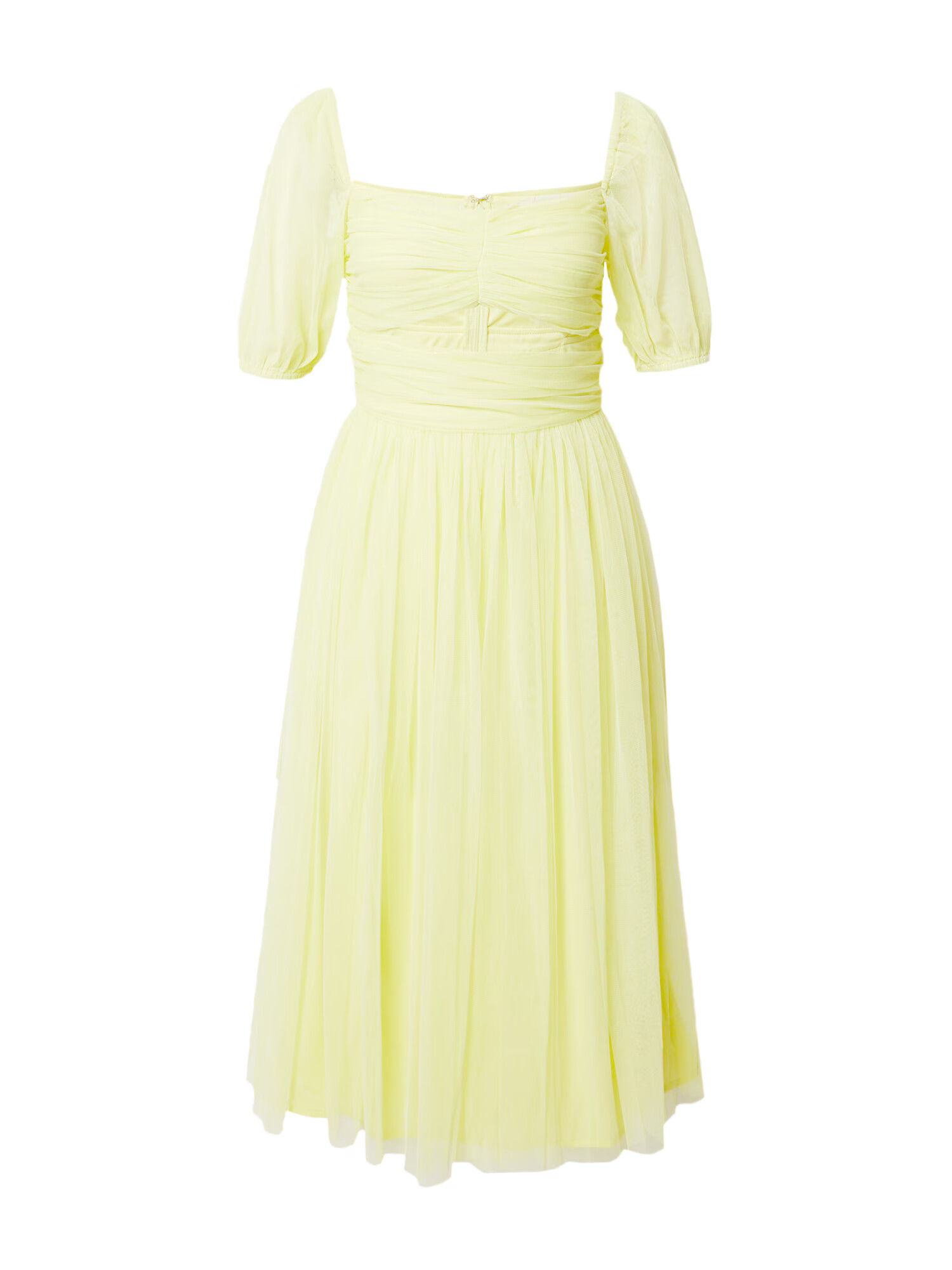 Maya Deluxe Rochie de cocktail verde limetă - Pled.ro