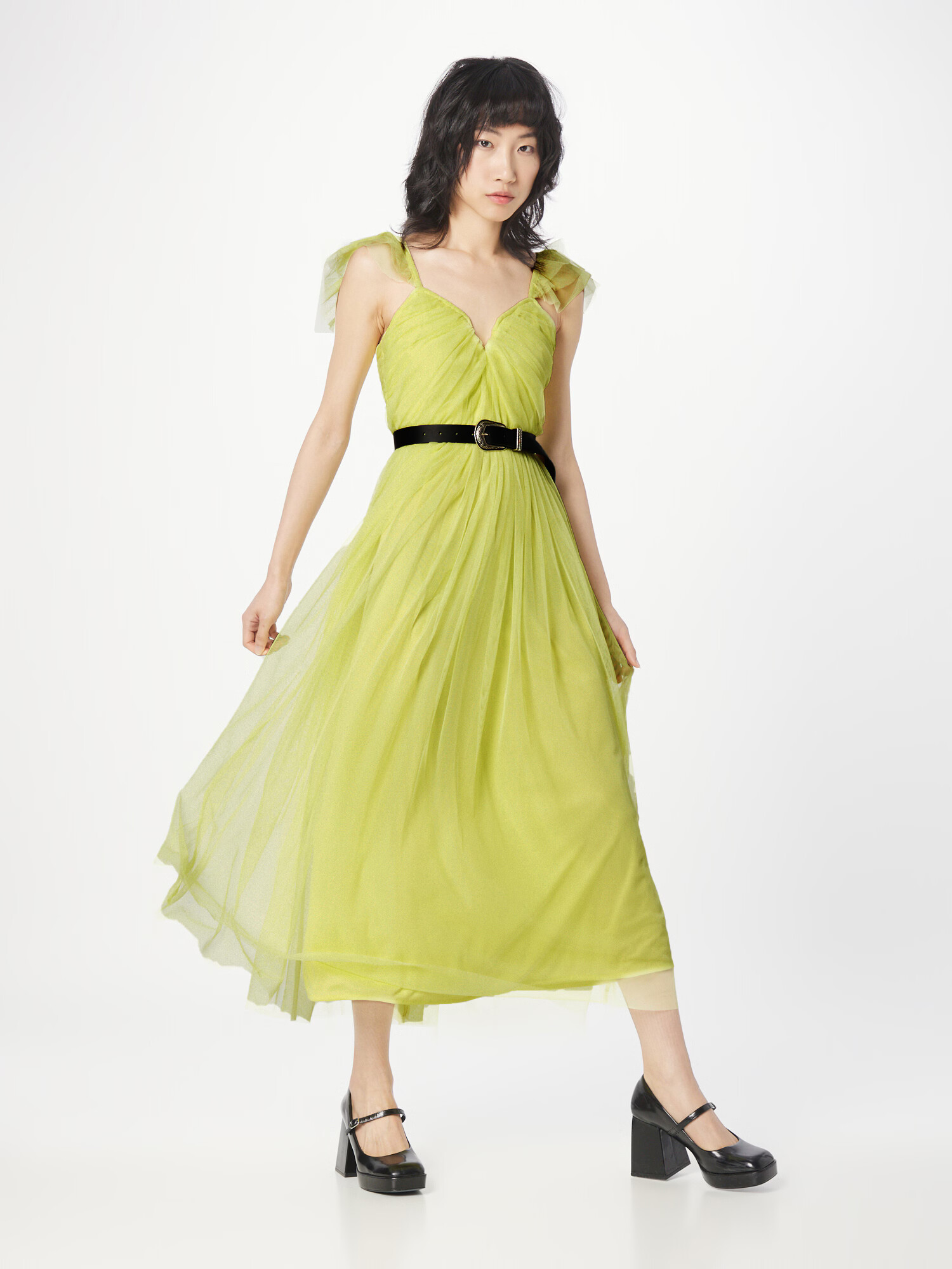 Maya Deluxe Rochie de seară verde măr - Pled.ro