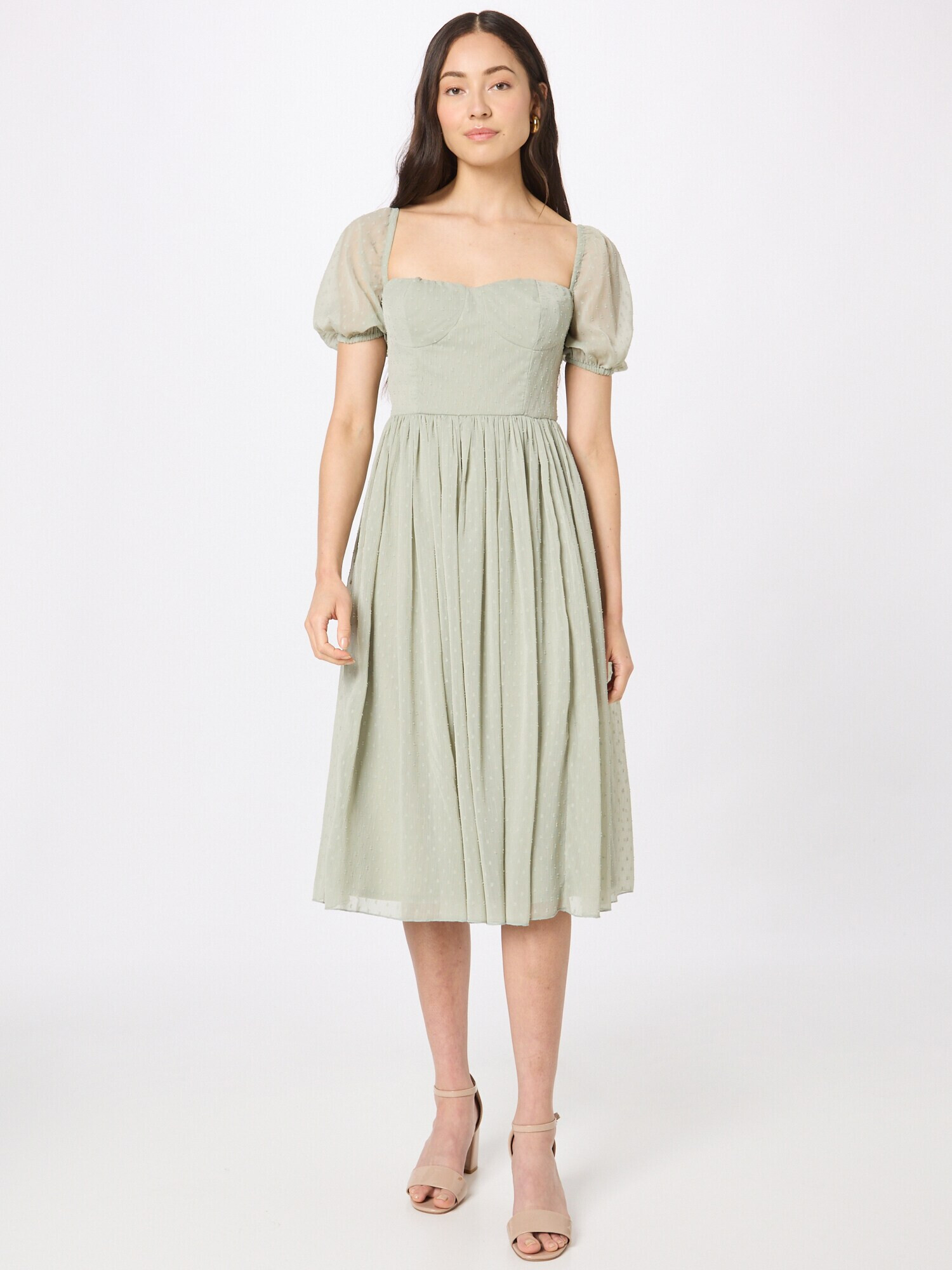 Maya Deluxe Rochie de cocktail verde pastel - Pled.ro