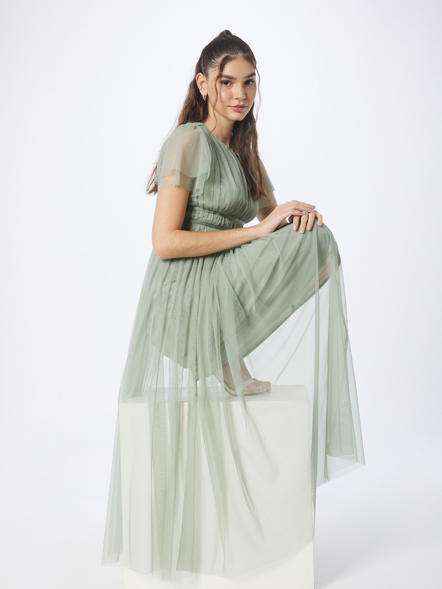 Maya Deluxe Rochie de seară verde jad - Pled.ro