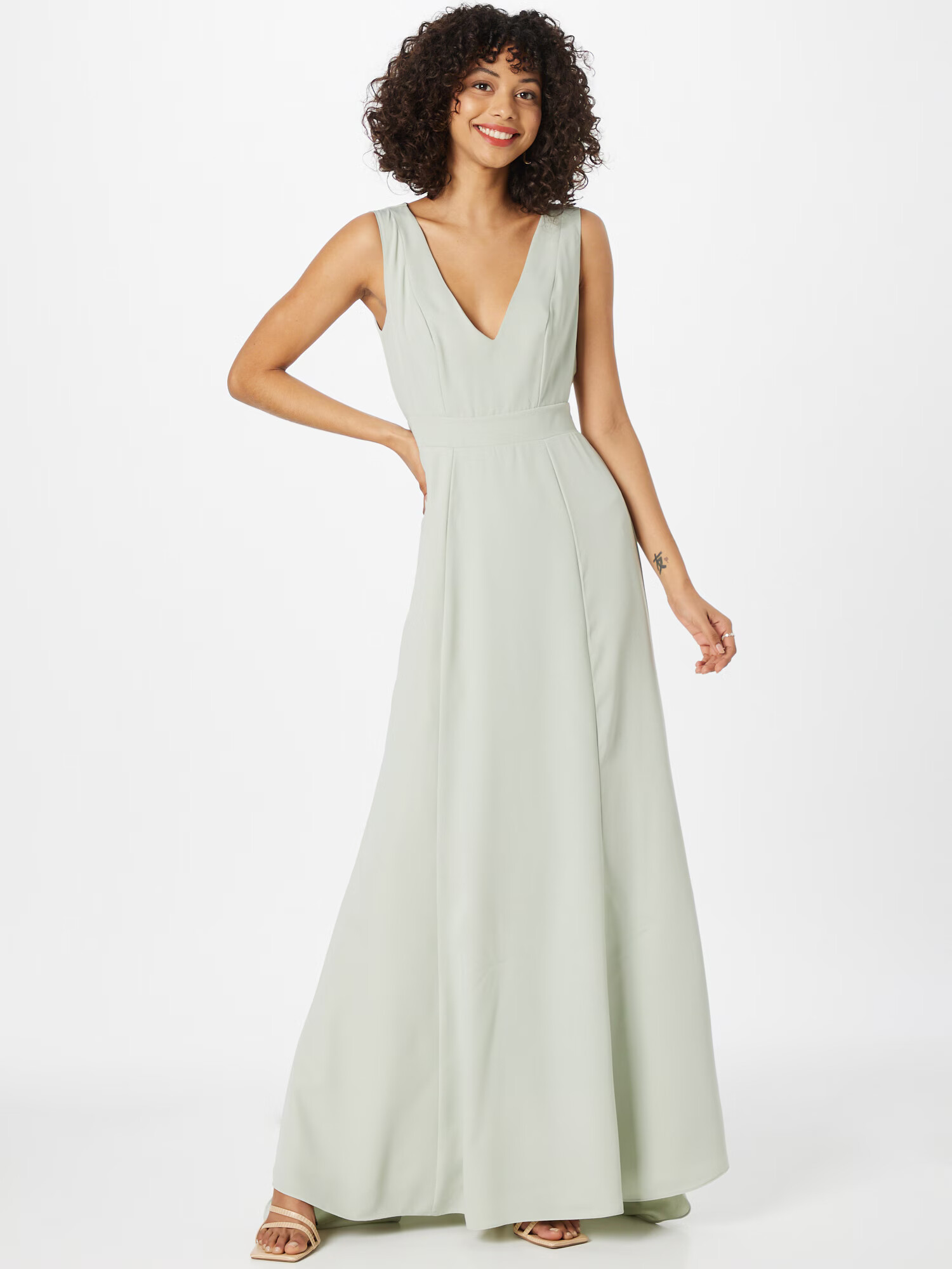 Maya Deluxe Rochie de seară verde pastel - Pled.ro