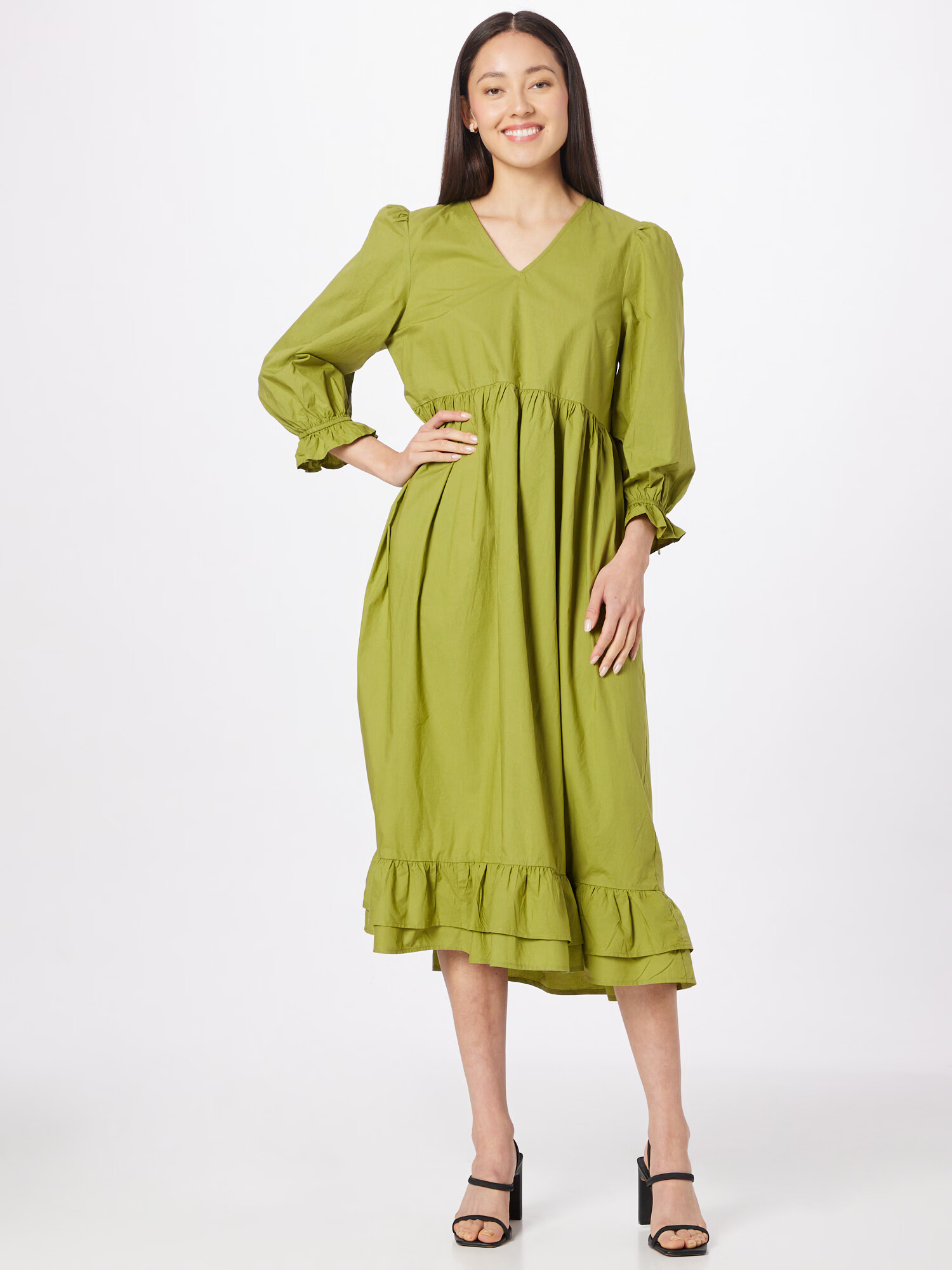 mbym Rochie 'Dasha' verde stuf - Pled.ro