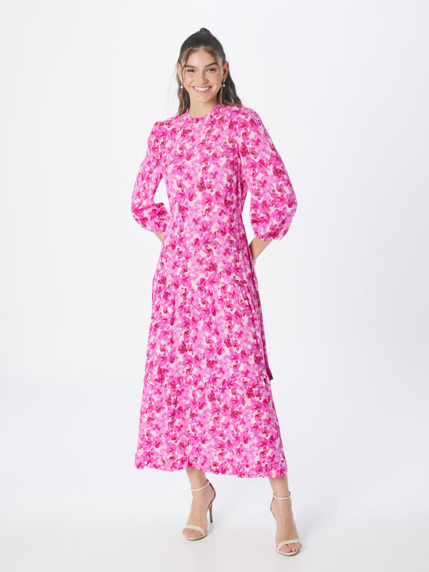 mbym Rochie 'Shanaya' fucsia / rosé / roz deschis / alb - Pled.ro