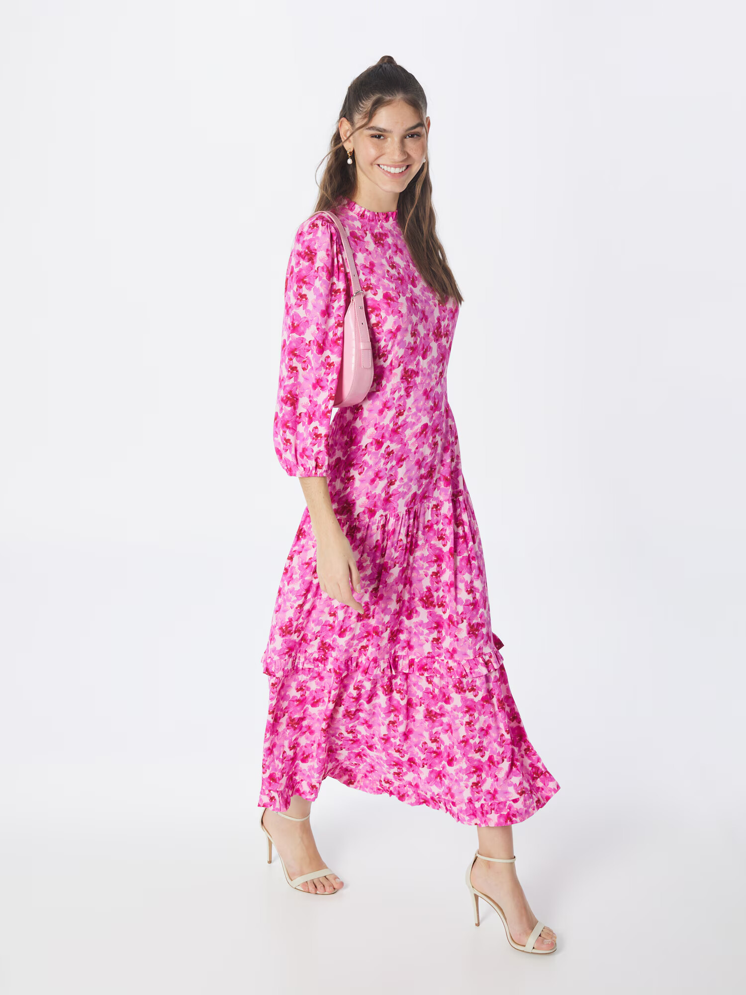 mbym Rochie 'Shanaya' fucsia / rosé / roz deschis / alb - Pled.ro