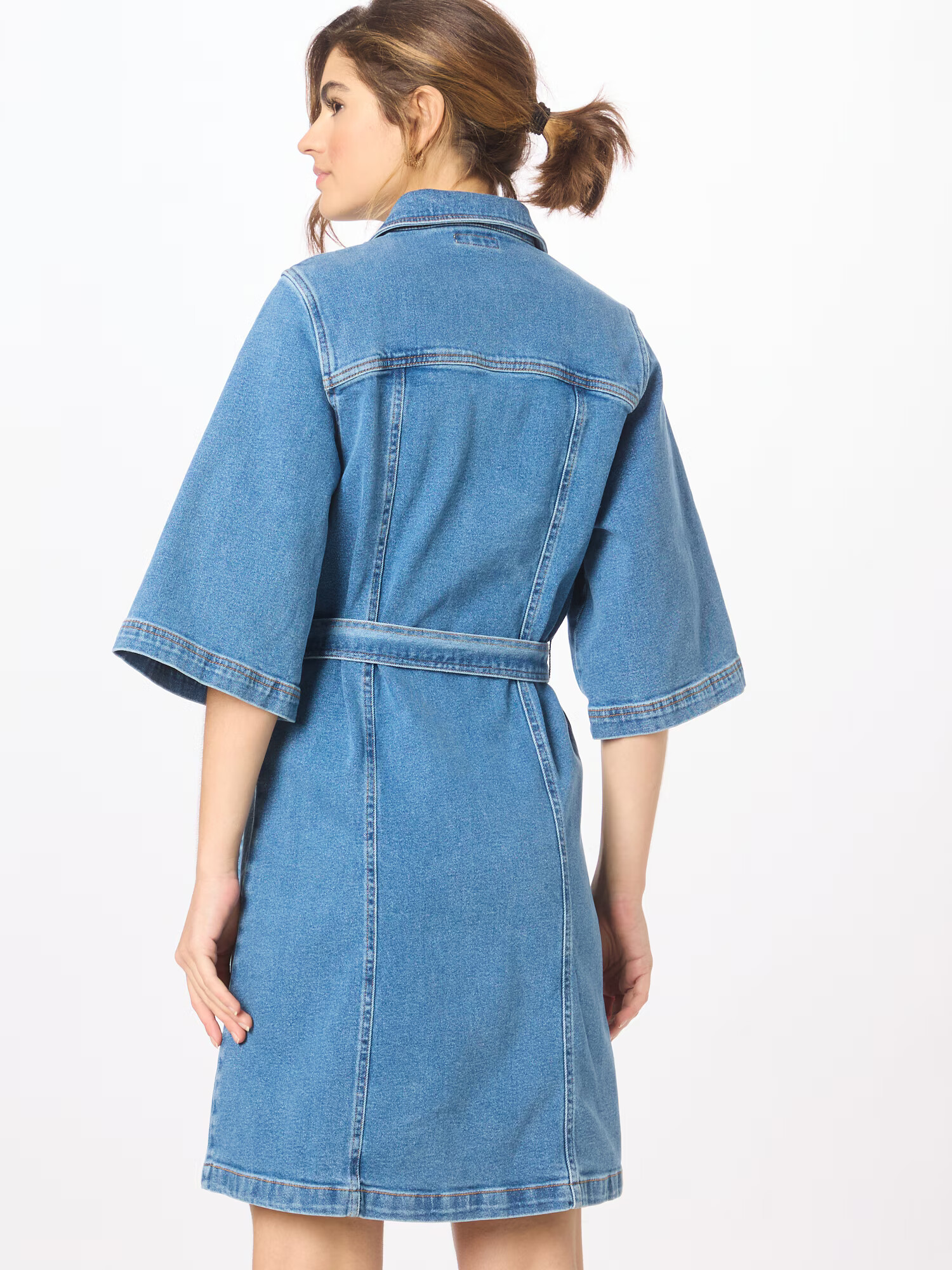 mbym Rochie tip bluză albastru denim - Pled.ro