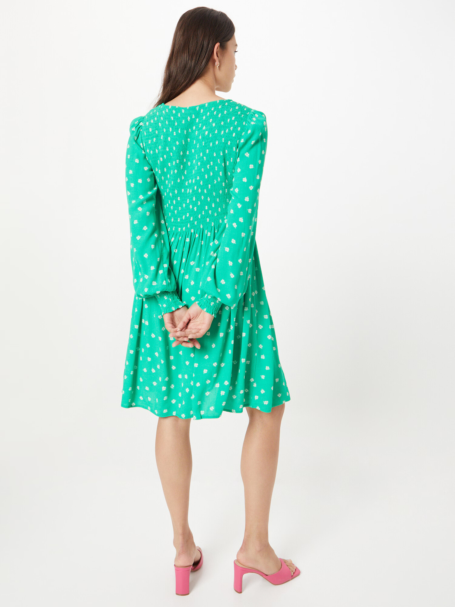 mbym Rochie verde jad / alb - Pled.ro