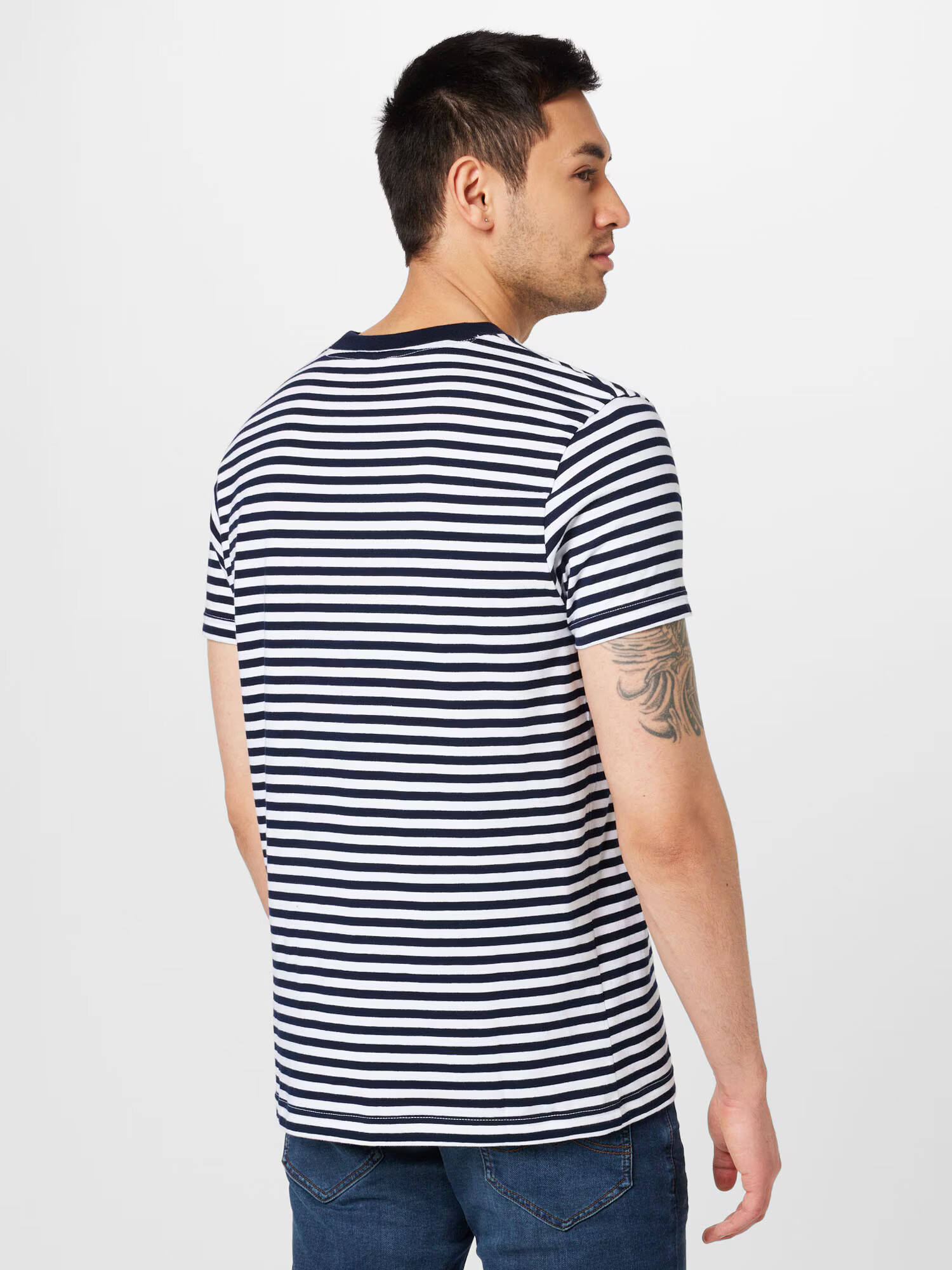 MELAWEAR Tricou 'AVAN' bleumarin / alb - Pled.ro