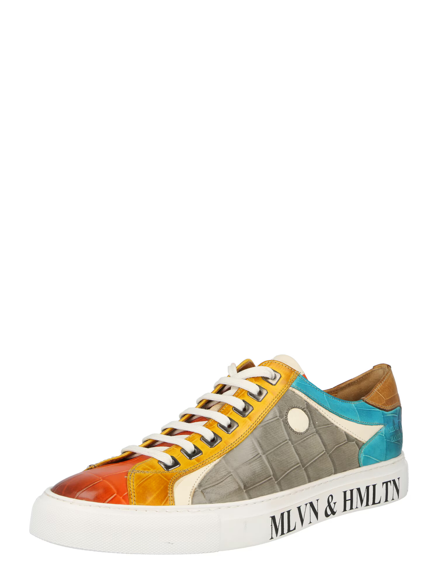 MELVIN & HAMILTON Sneaker low 'Harvey 9' albastru aqua / maro / galben / gri / roșu - Pled.ro