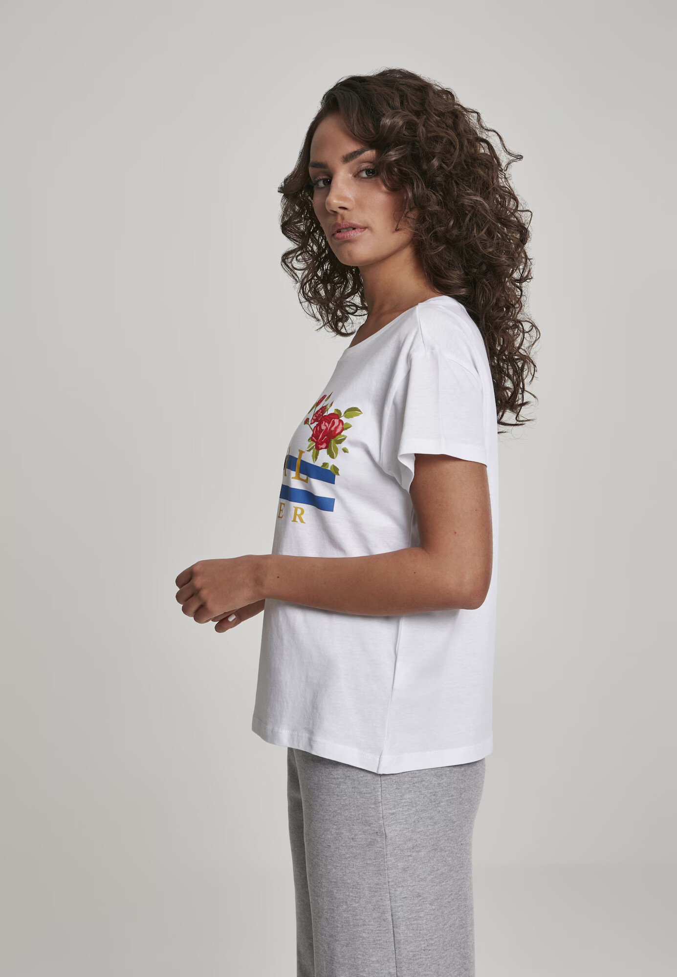 Merchcode Tricou 'Girl Power' albastru regal / galben citron / verde deschis / roșu cireș / alb - Pled.ro