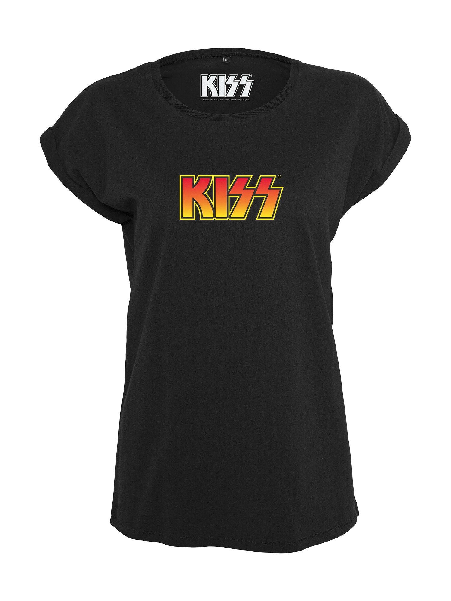 Merchcode Tricou 'Kiss' galben / roșu / negru - Pled.ro