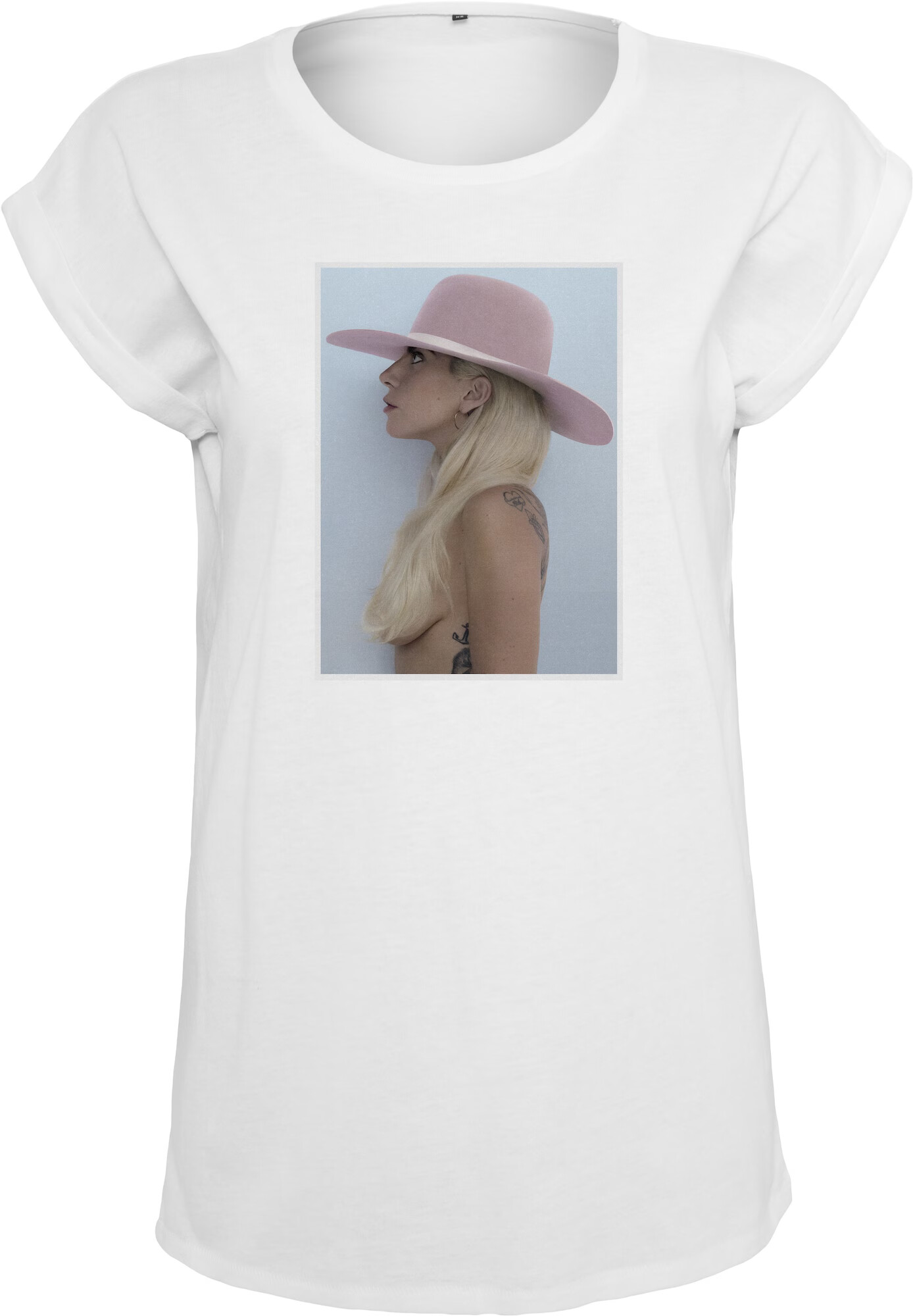 Merchcode Tricou 'Lady Gaga' culoarea pielii / albastru / roz / alb - Pled.ro