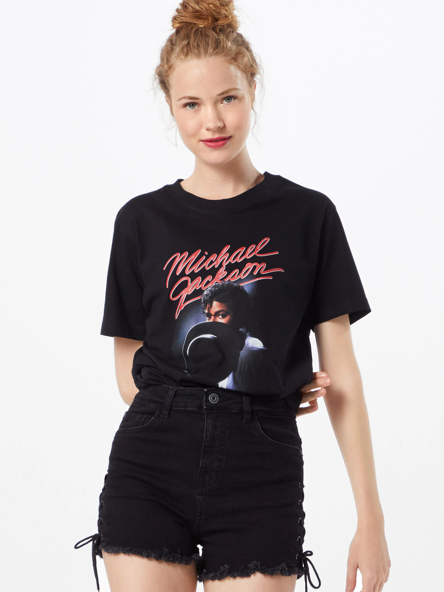 Merchcode Tricou 'Michael Jackson' roșu / negru / alb - Pled.ro