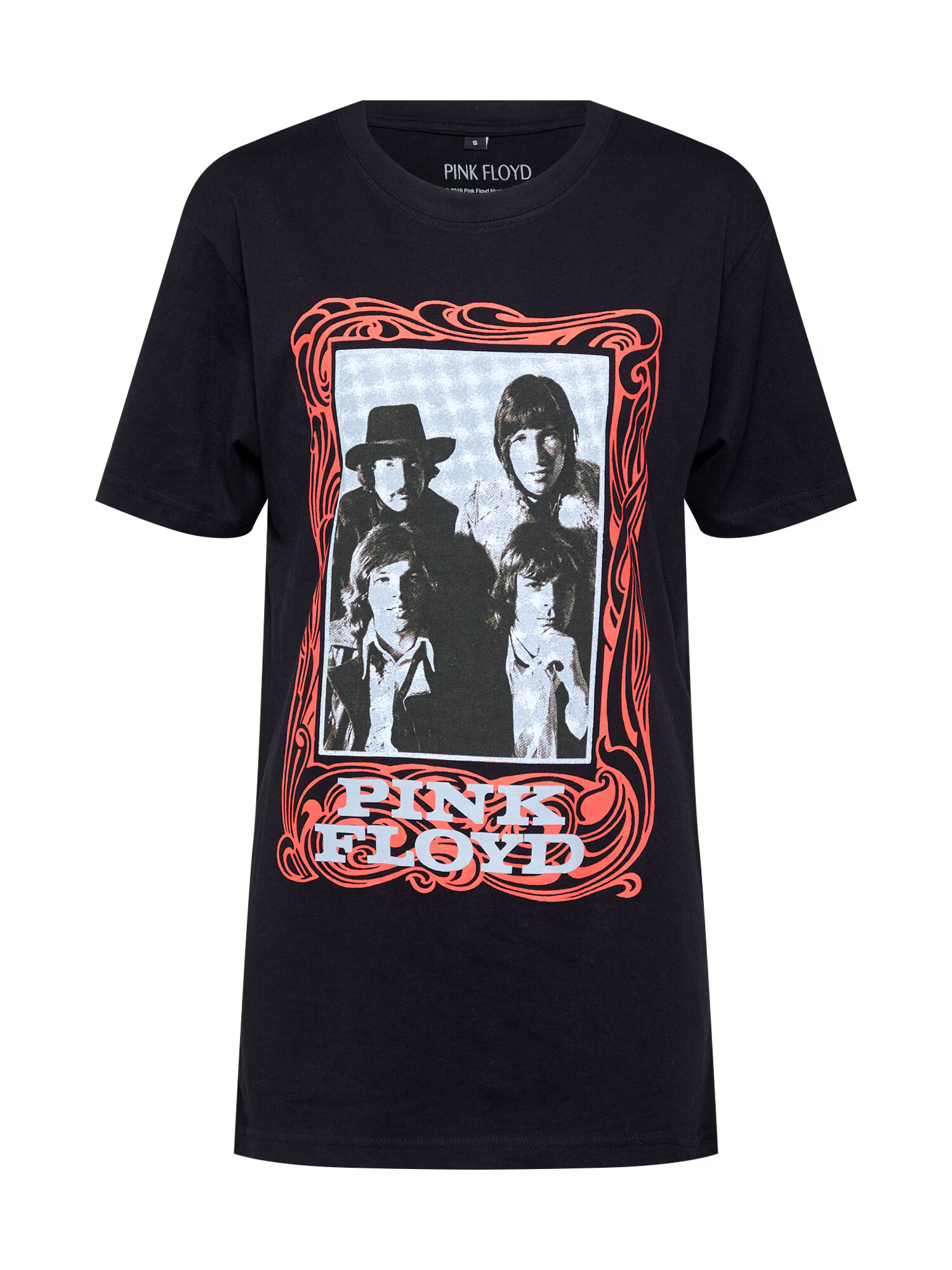 Merchcode Tricou 'Pink Floyd' gri deschis / portocaliu somon / negru - Pled.ro