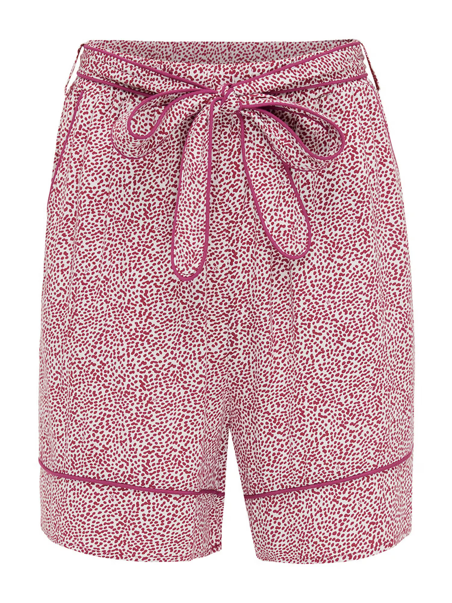 MEXX Pantaloni roz pitaya / alb - Pled.ro