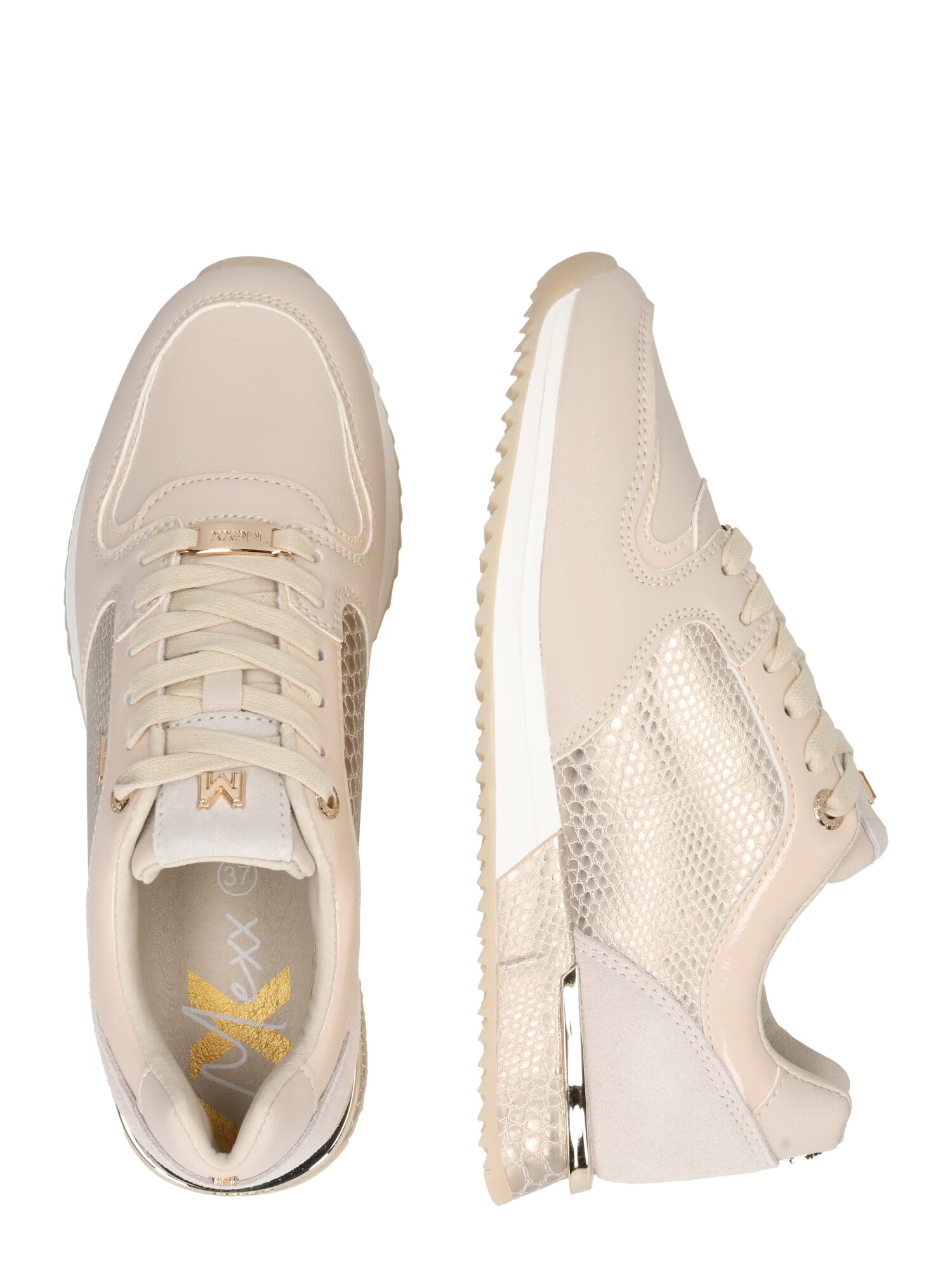 MEXX Sneaker low 'Fleur' bej / bej închis / auriu - Pled.ro