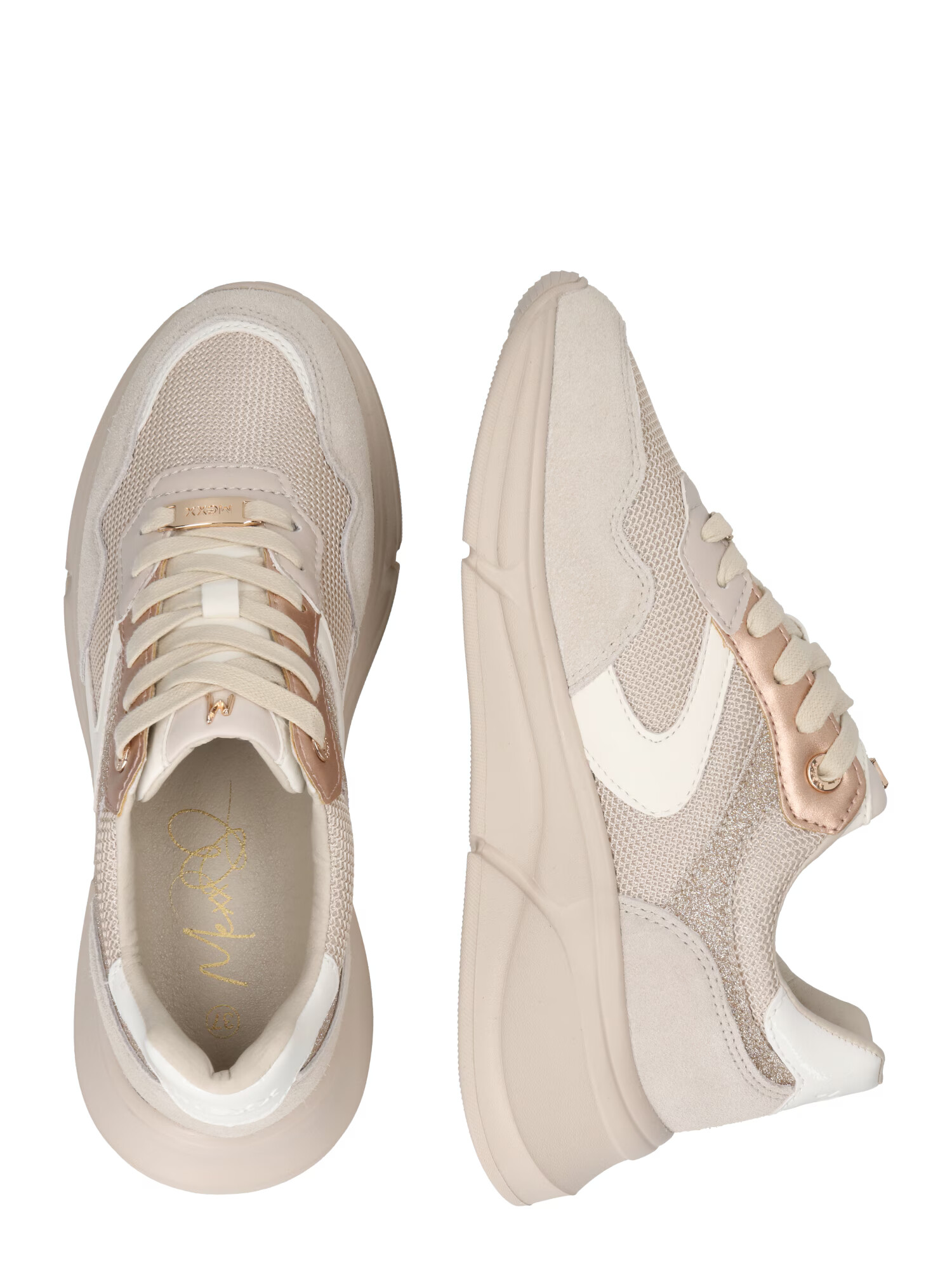 MEXX Sneaker low 'Jilou' bej / bronz / alb - Pled.ro