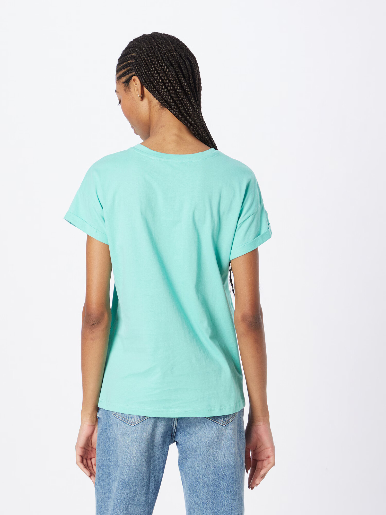 MEXX Tricou 'FAY' verde jad / alb - Pled.ro