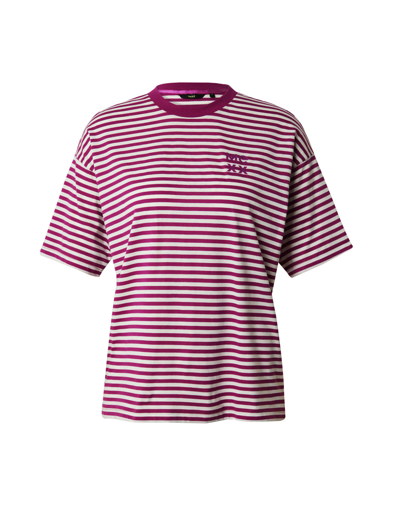 MEXX Tricou magenta / alb - Pled.ro