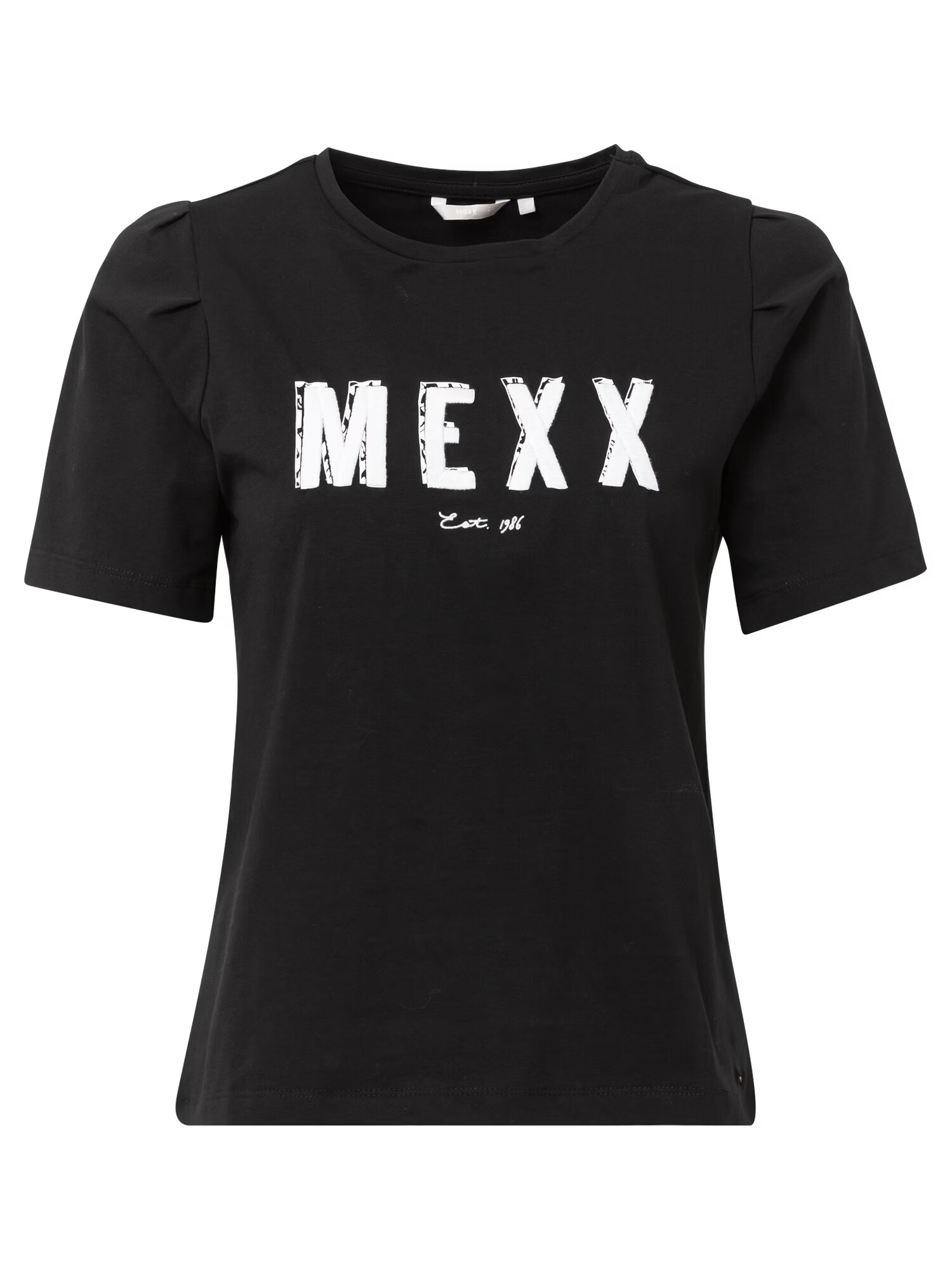 MEXX Tricou negru / alb - Pled.ro