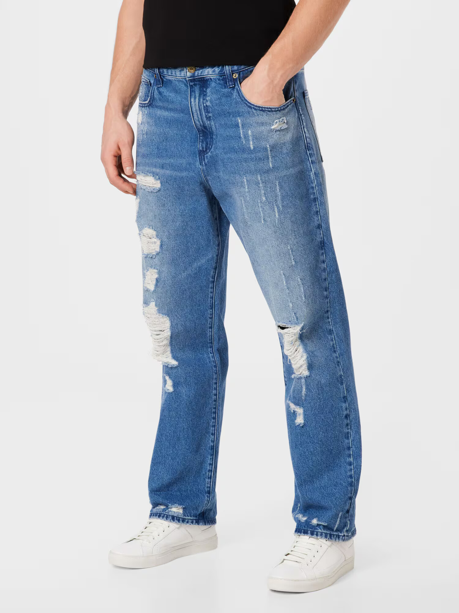 Michael Kors Jeans 'Distressed' albastru - Pled.ro