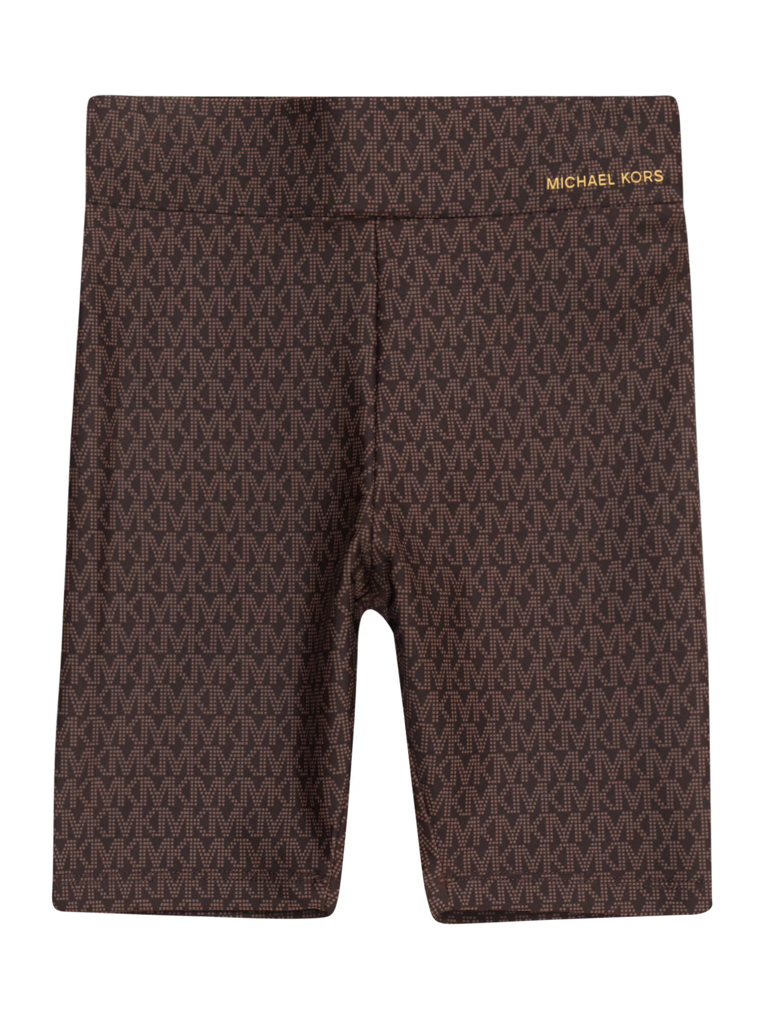 Michael Kors Kids Leggings maro deschis / maro închis / galben citron - Pled.ro