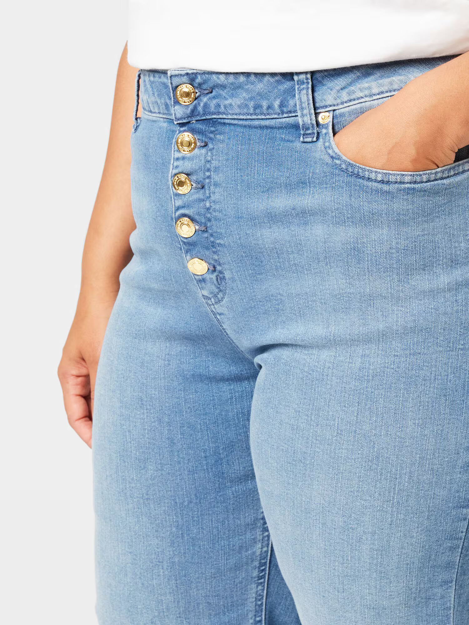 Michael Kors Plus Jeans albastru deschis - Pled.ro