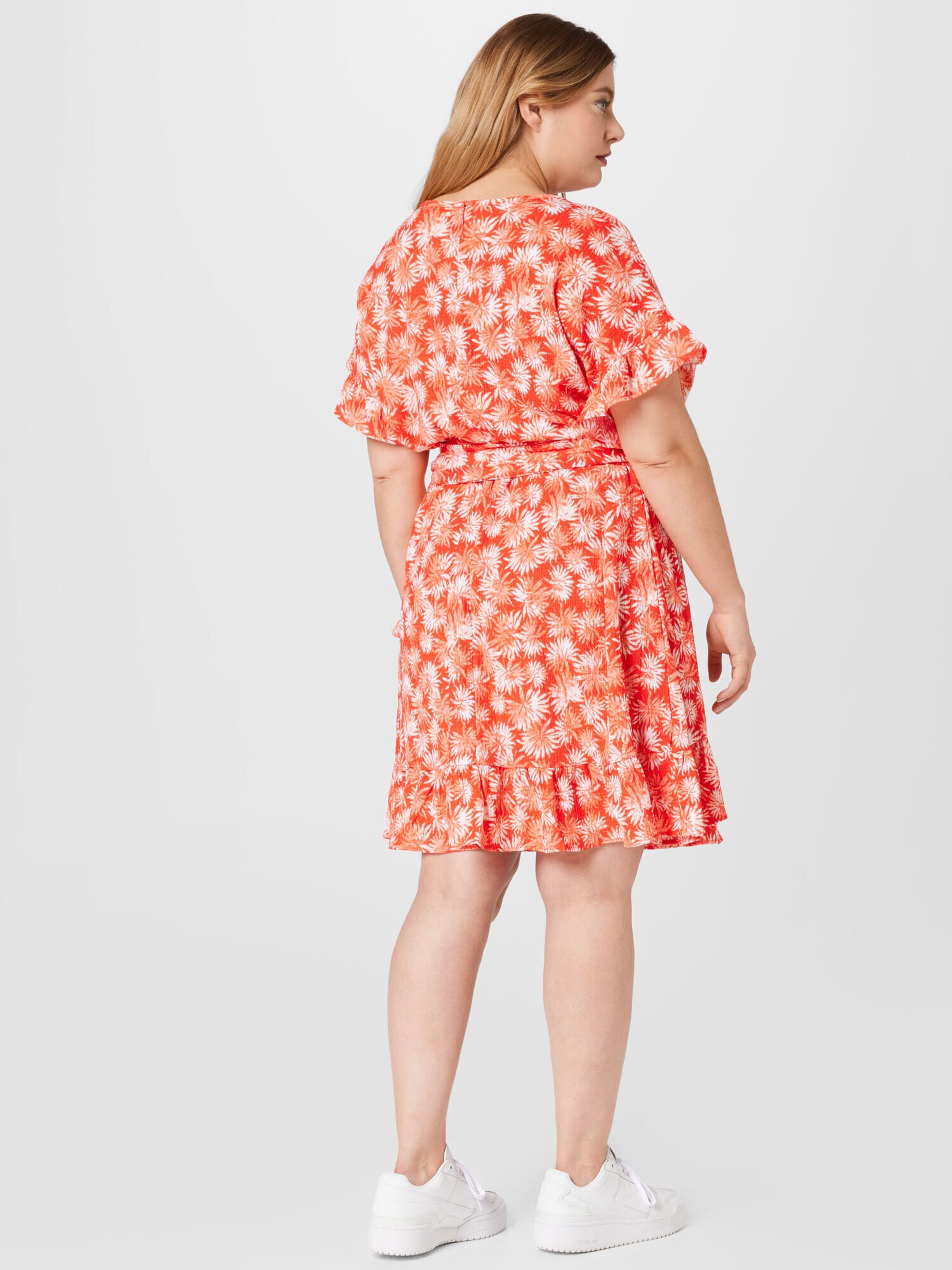 Michael Kors Plus Rochie de vară 'PALM' portocaliu / roșu orange / alb - Pled.ro