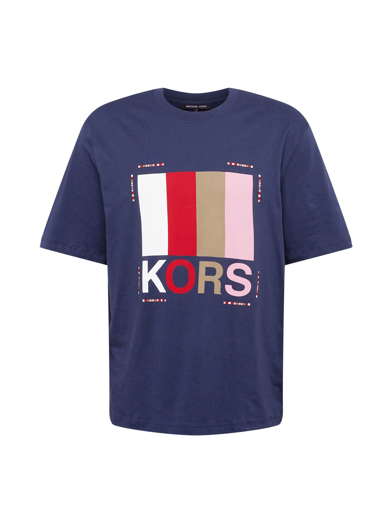 Michael Kors Tricou bleumarin / maro cappuccino / roz / roșu - Pled.ro