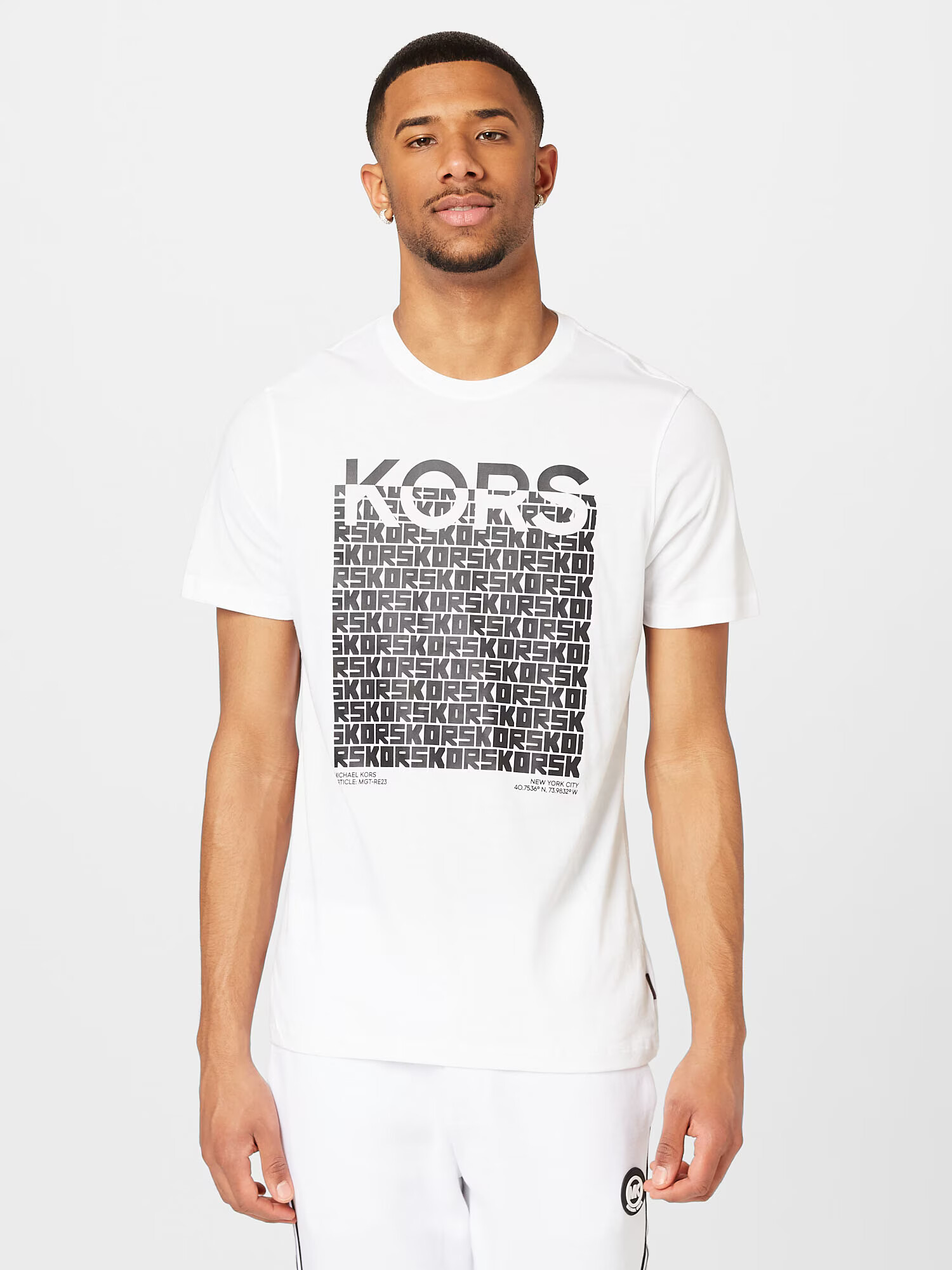 Michael Kors Tricou negru / alb - Pled.ro