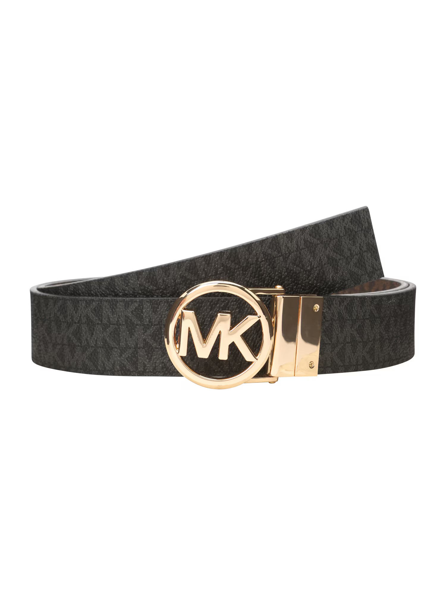 MICHAEL Michael Kors Curea maro / maro închis / auriu / negru - Pled.ro