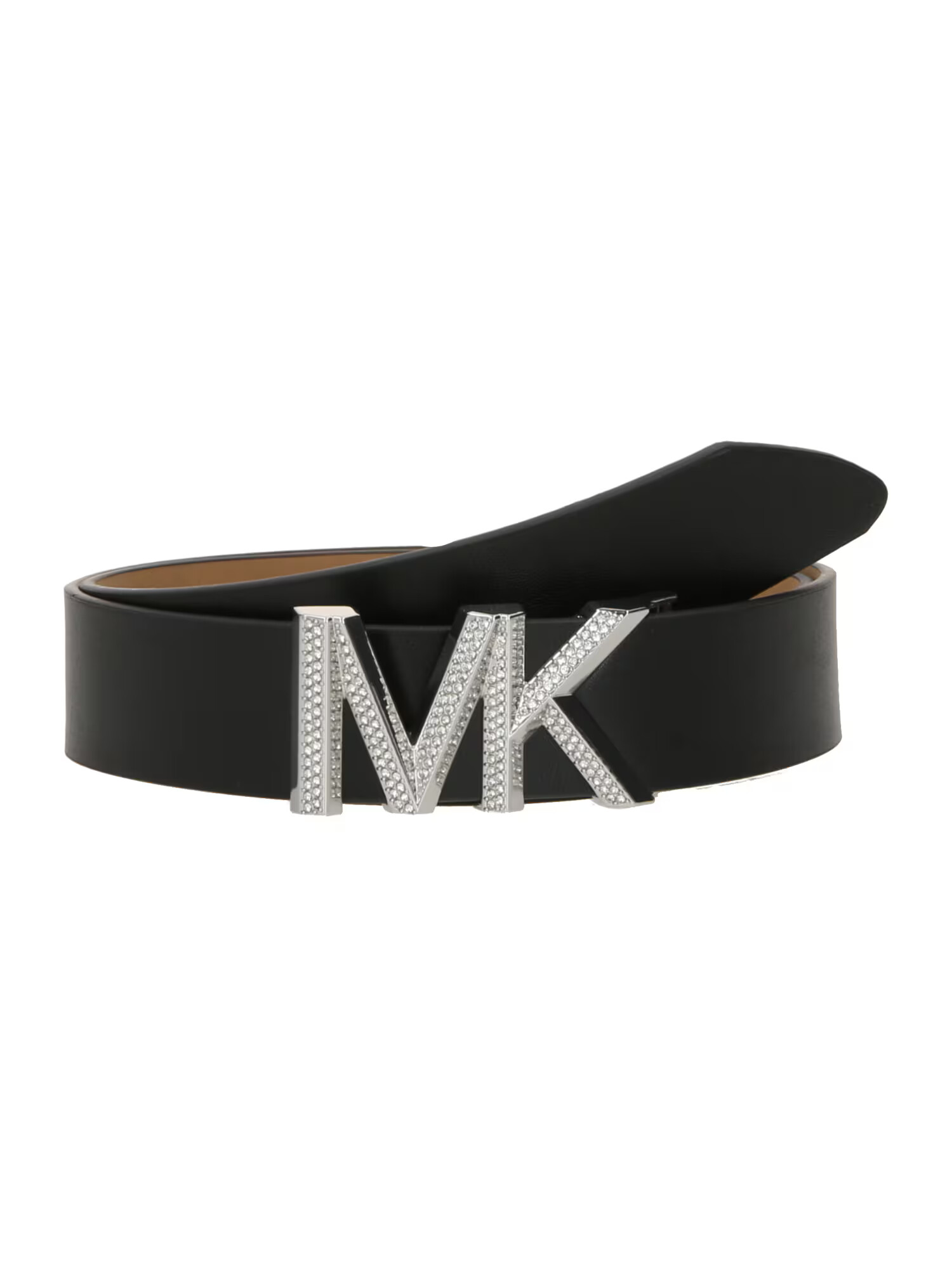 MICHAEL Michael Kors Curea 'PAVE' negru / argintiu / transparent - Pled.ro