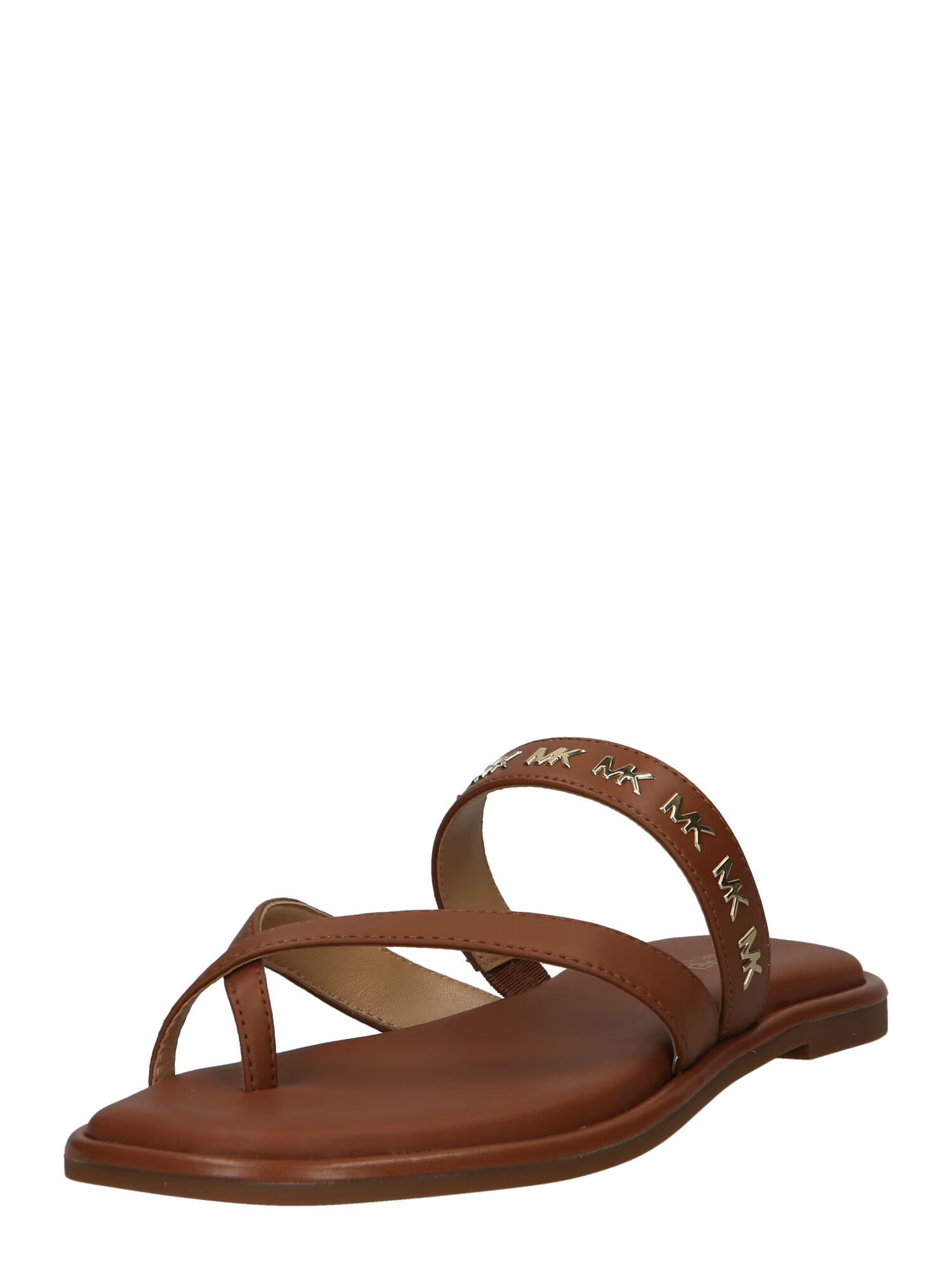 MICHAEL Michael Kors Flip-flops 'ALBA' ciocolatiu / auriu - Pled.ro