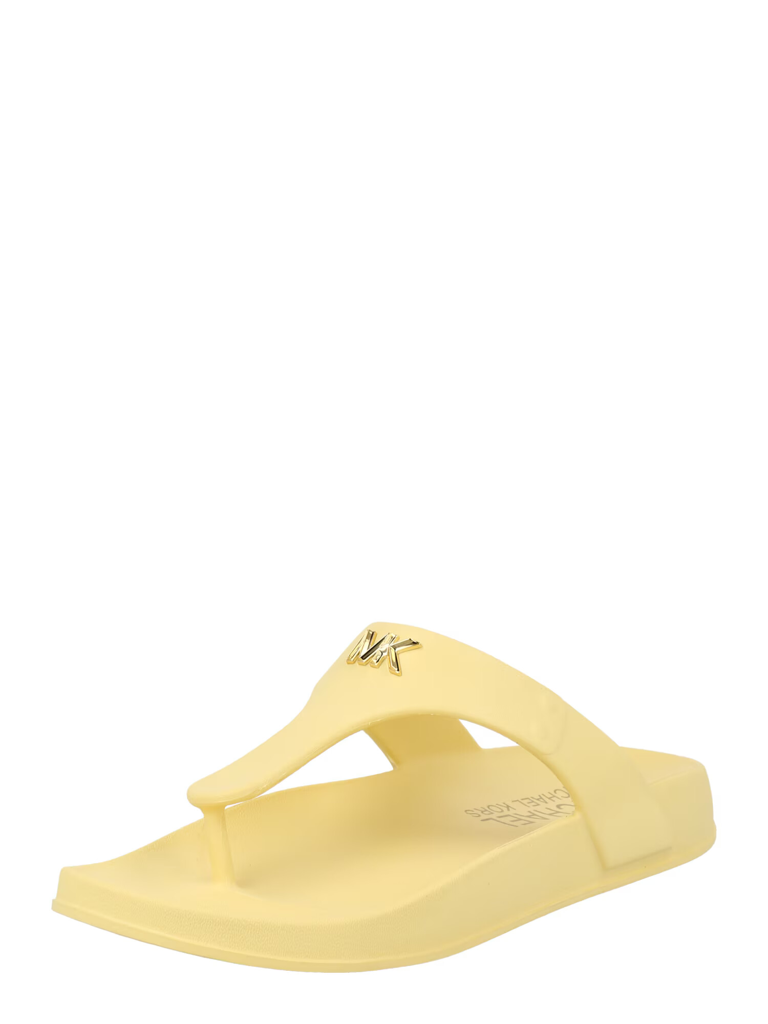 MICHAEL Michael Kors Flip-flops 'LINSEY' galben deschis / auriu - Pled.ro