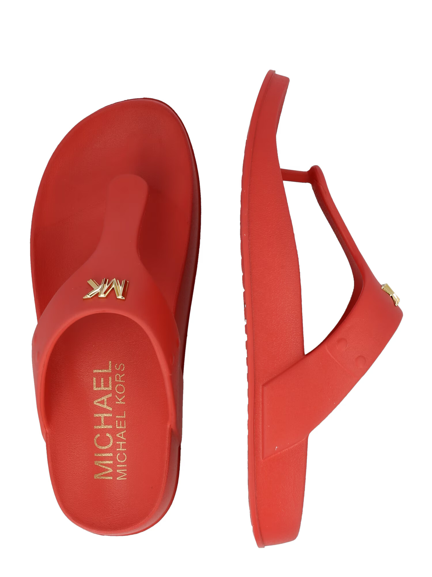 MICHAEL Michael Kors Flip-flops 'LINSEY' maro ruginiu - Pled.ro