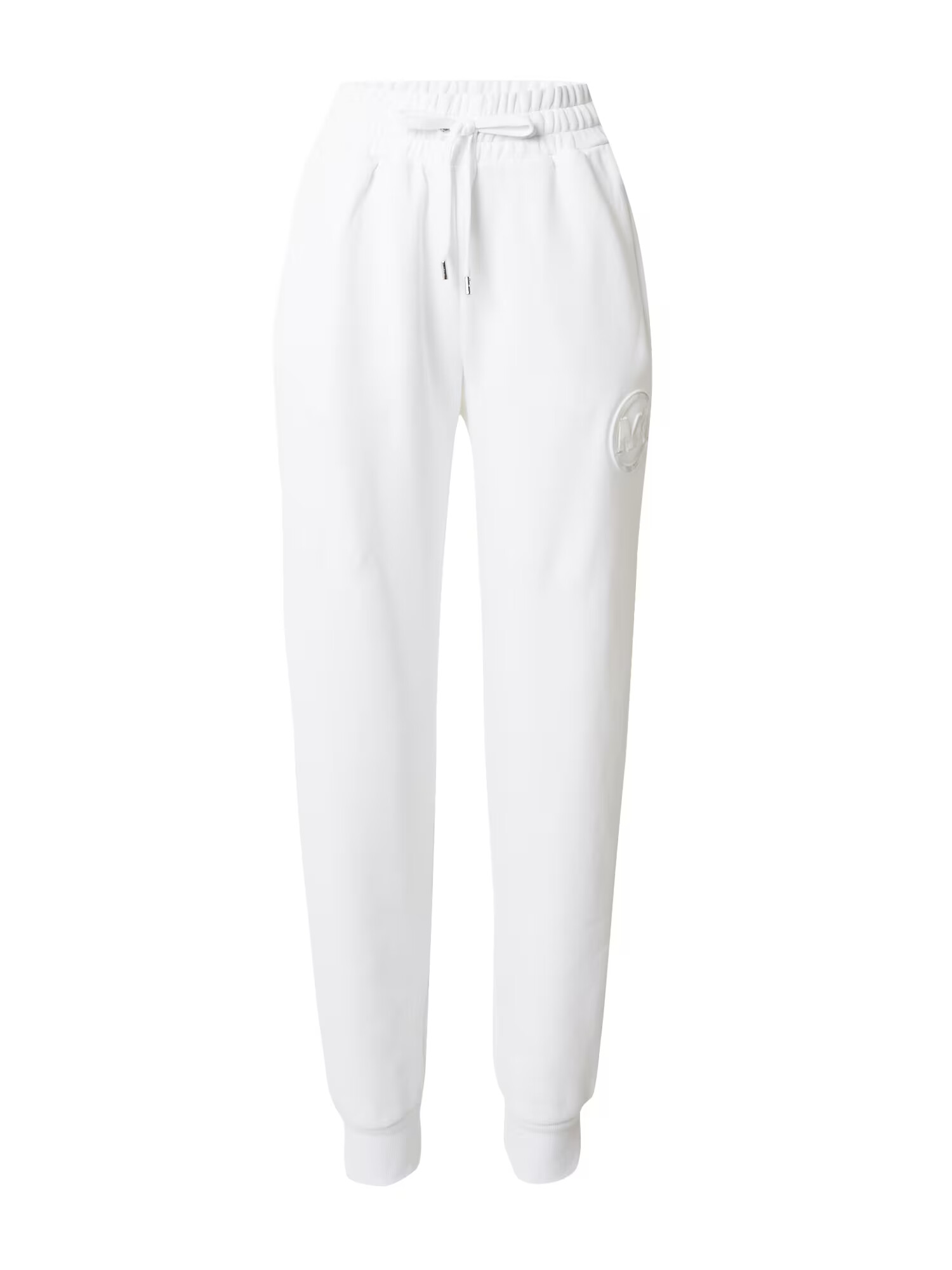 MICHAEL Michael Kors Pantaloni argintiu / alb - Pled.ro