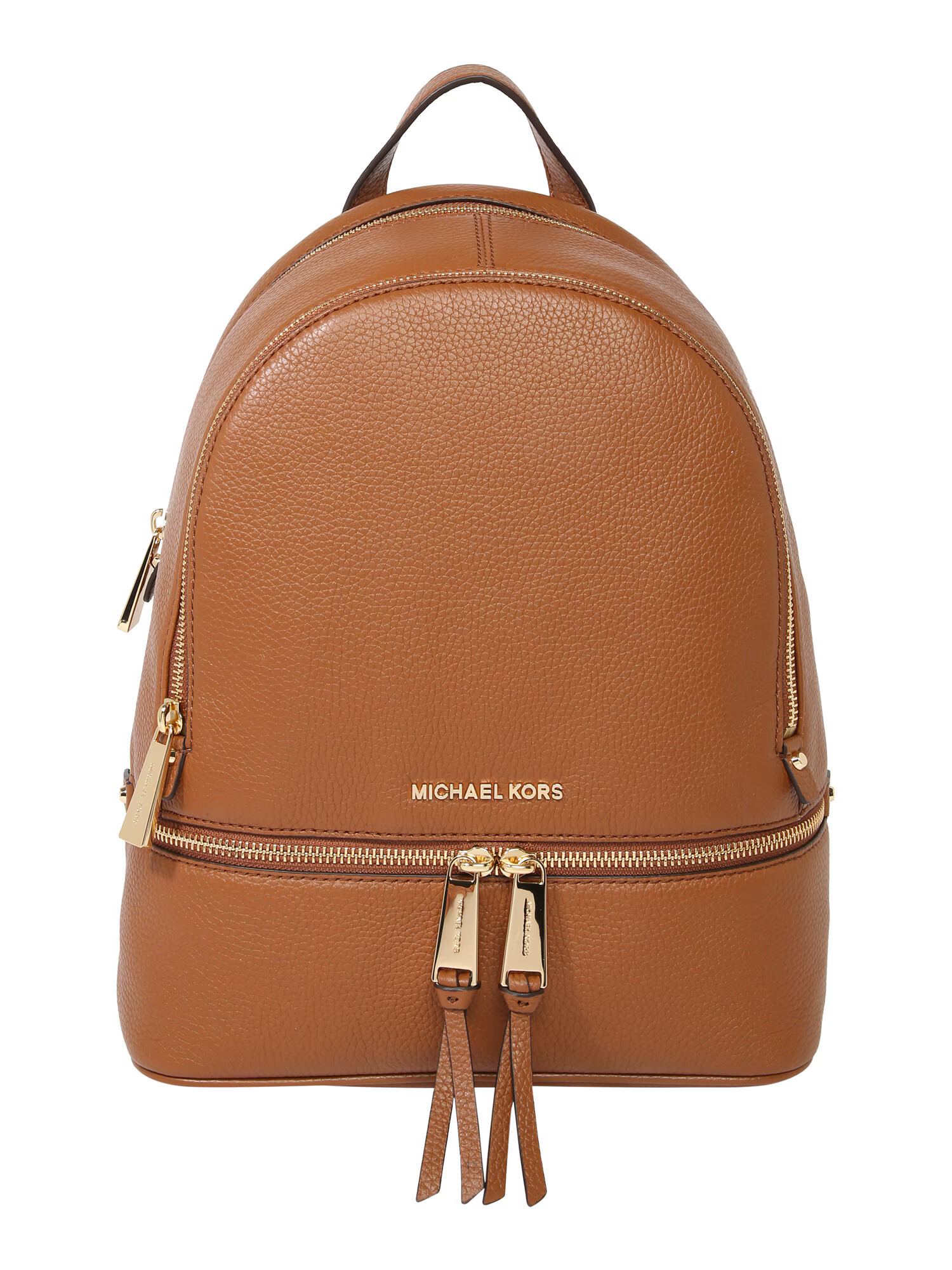 MICHAEL Michael Kors Rucsac maro caramel / auriu - Pled.ro