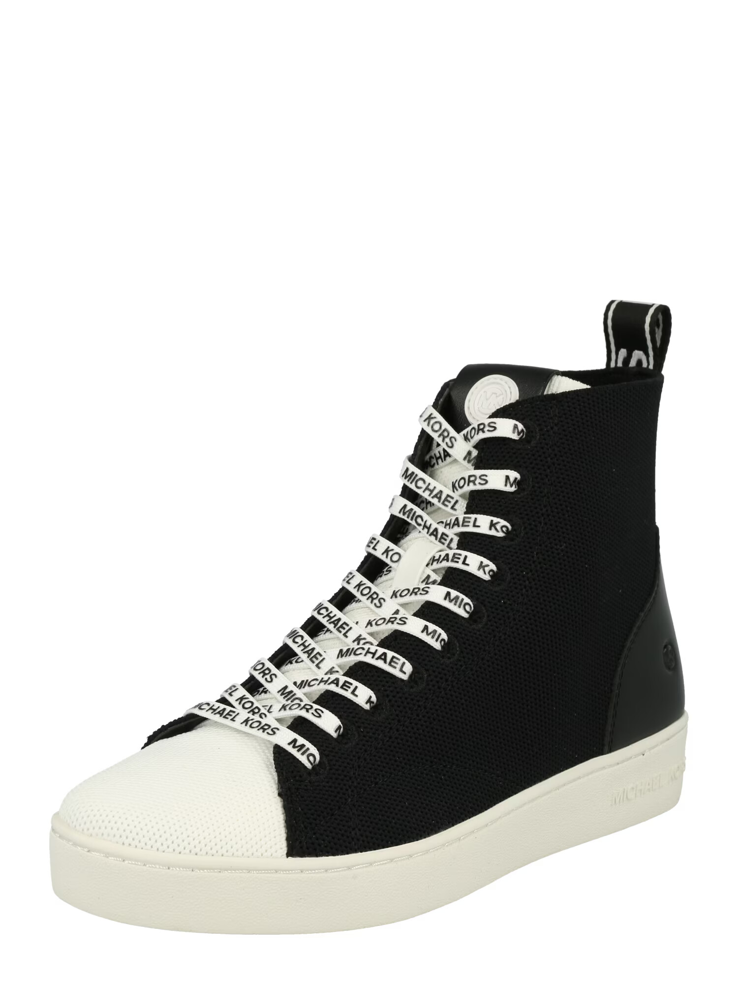 MICHAEL Michael Kors Sneaker înalt 'EDIE' negru / alb - Pled.ro