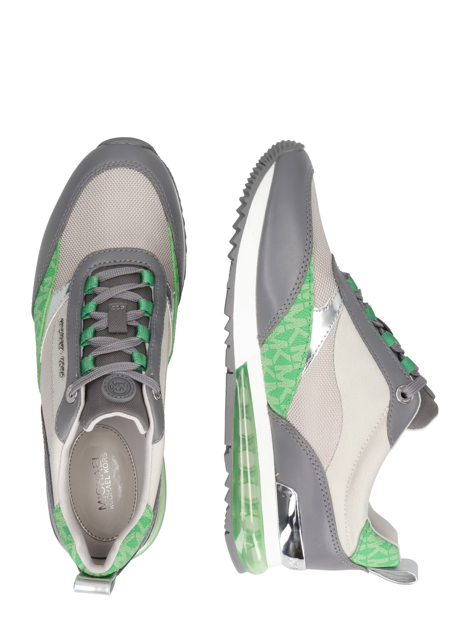 MICHAEL Michael Kors Sneaker low 'ALLIE' albastru fumuriu / gri deschis / verde - Pled.ro