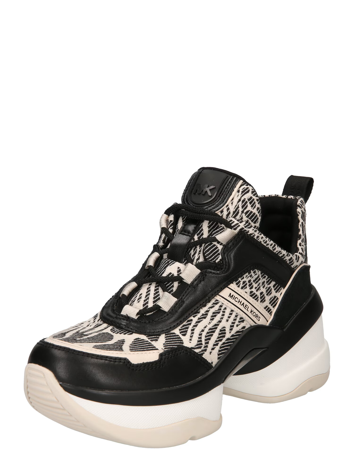 MICHAEL Michael Kors Sneaker low 'OLYMPIA' negru / alb lână - Pled.ro