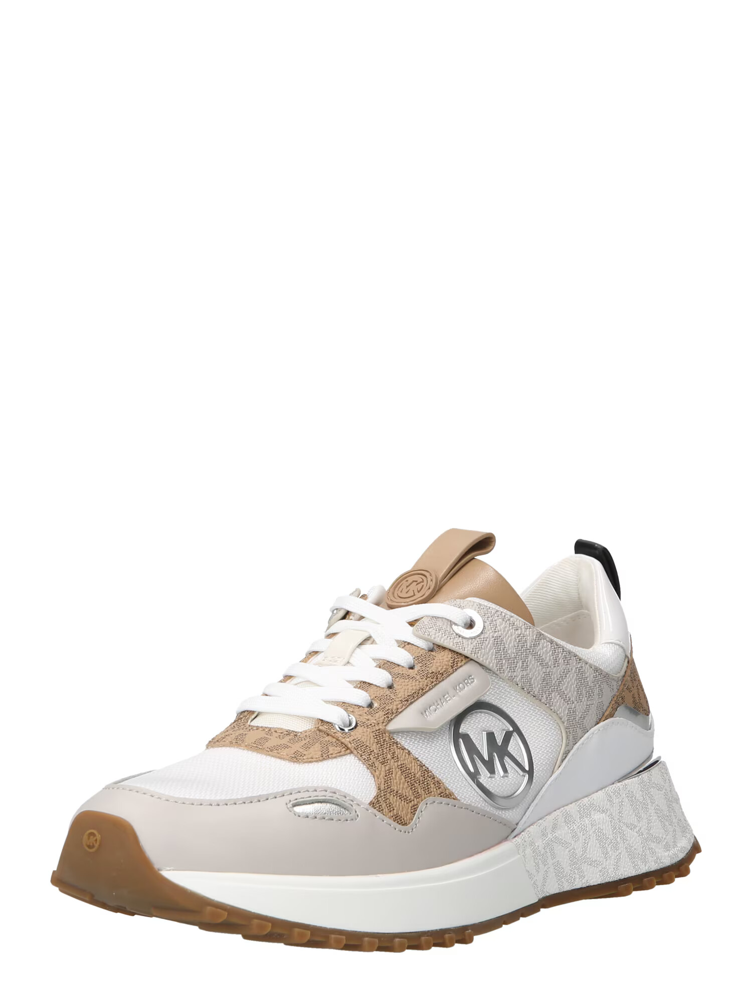 MICHAEL Michael Kors Sneaker low 'THEO' maro cămilă / gri / argintiu / alb - Pled.ro