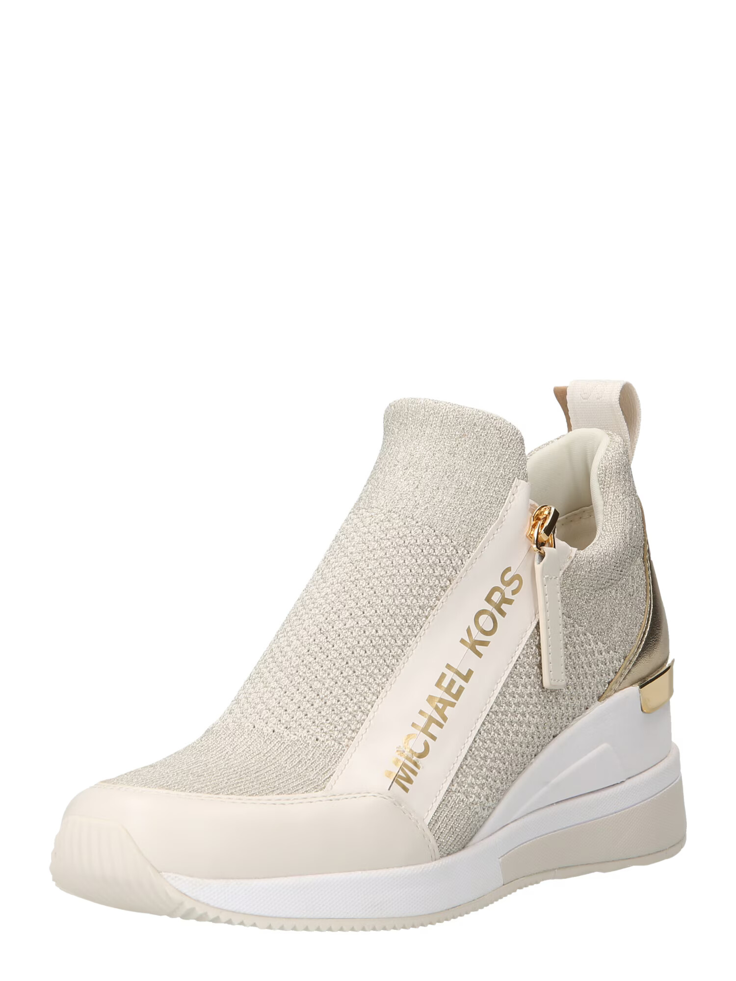 MICHAEL Michael Kors Sneaker low 'WILLIS' auriu / alb lână - Pled.ro