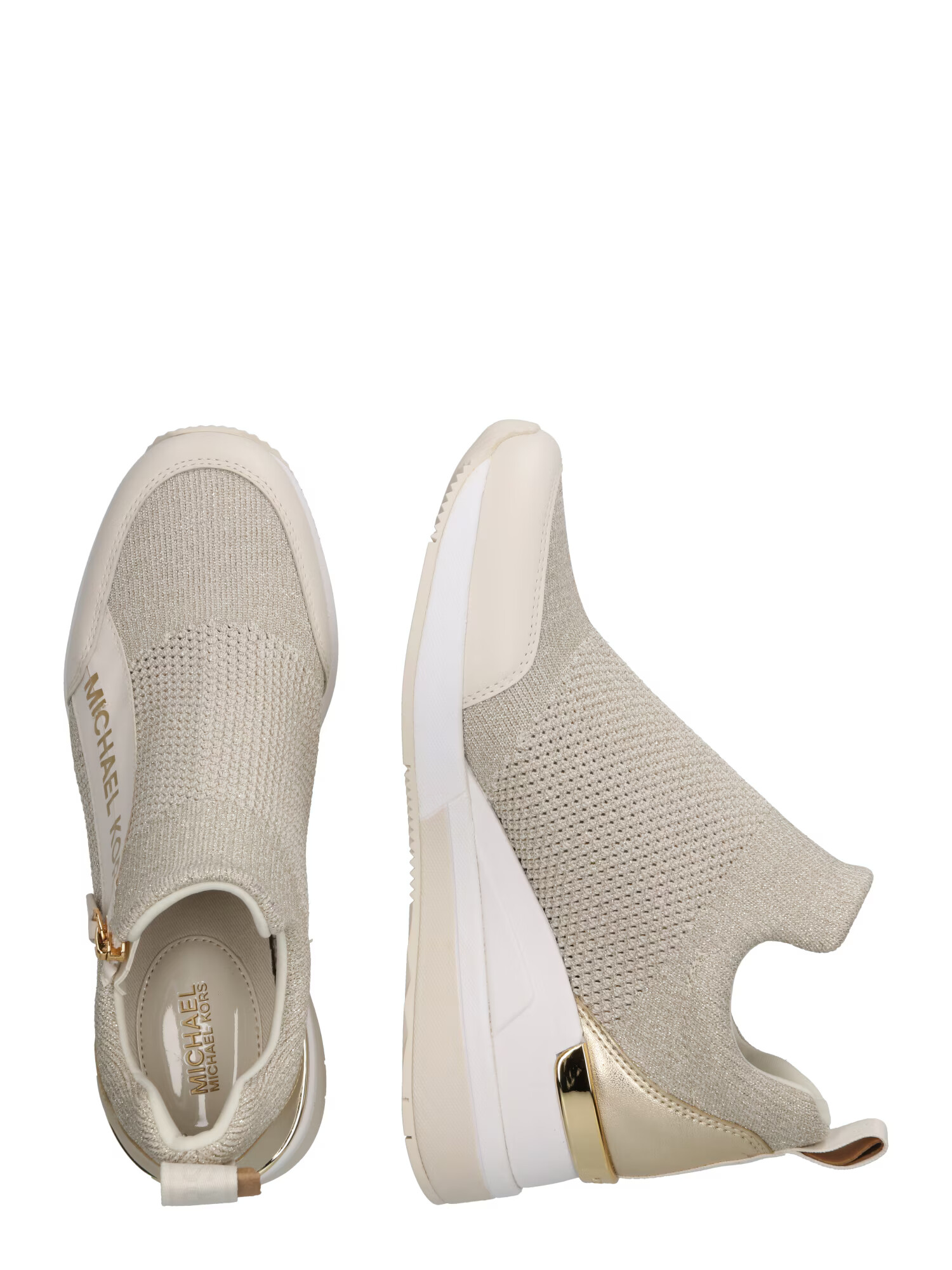 MICHAEL Michael Kors Sneaker low 'WILLIS' auriu / alb lână - Pled.ro