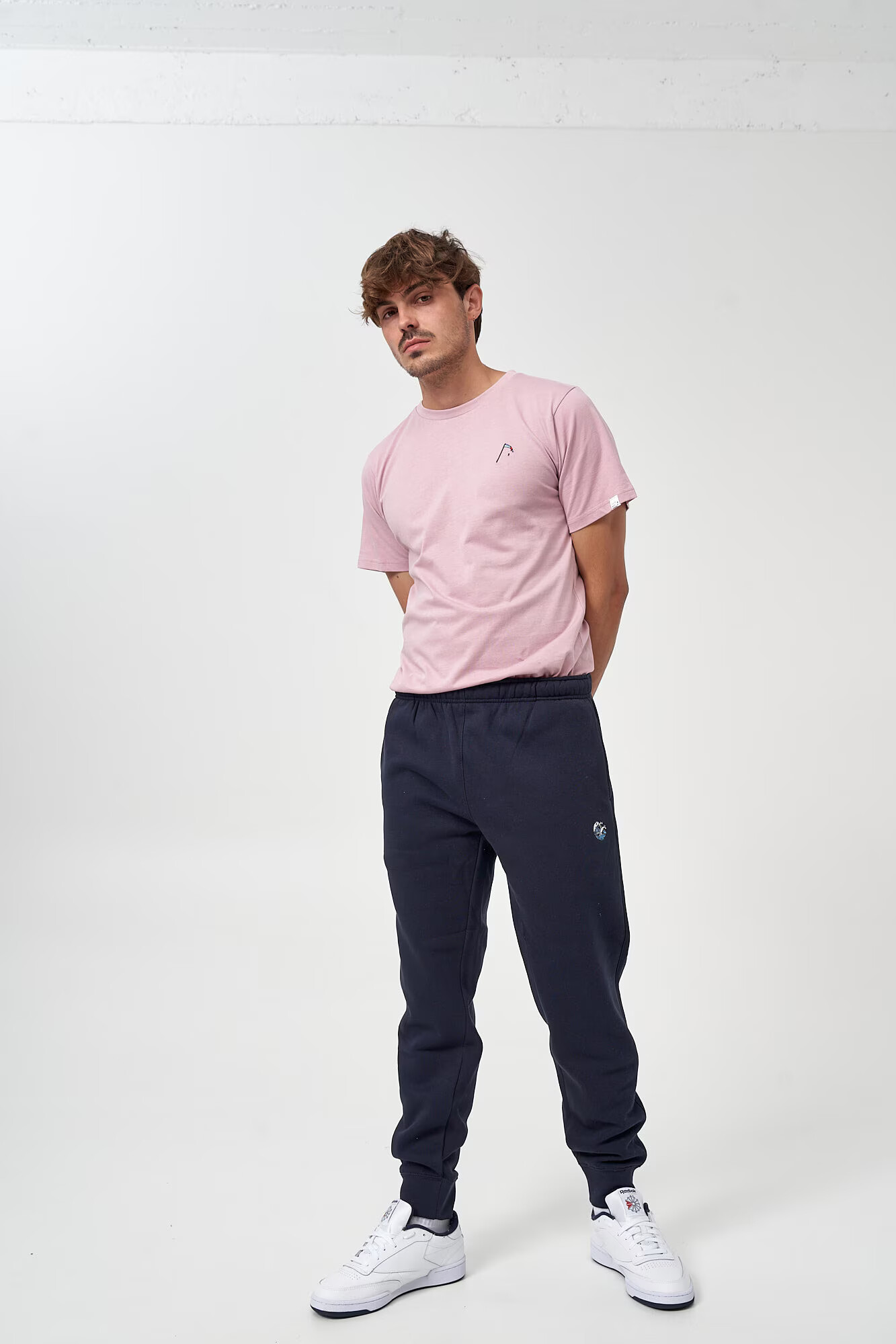 Mikon Pantaloni 'Welle' bleumarin / albastru pastel - Pled.ro