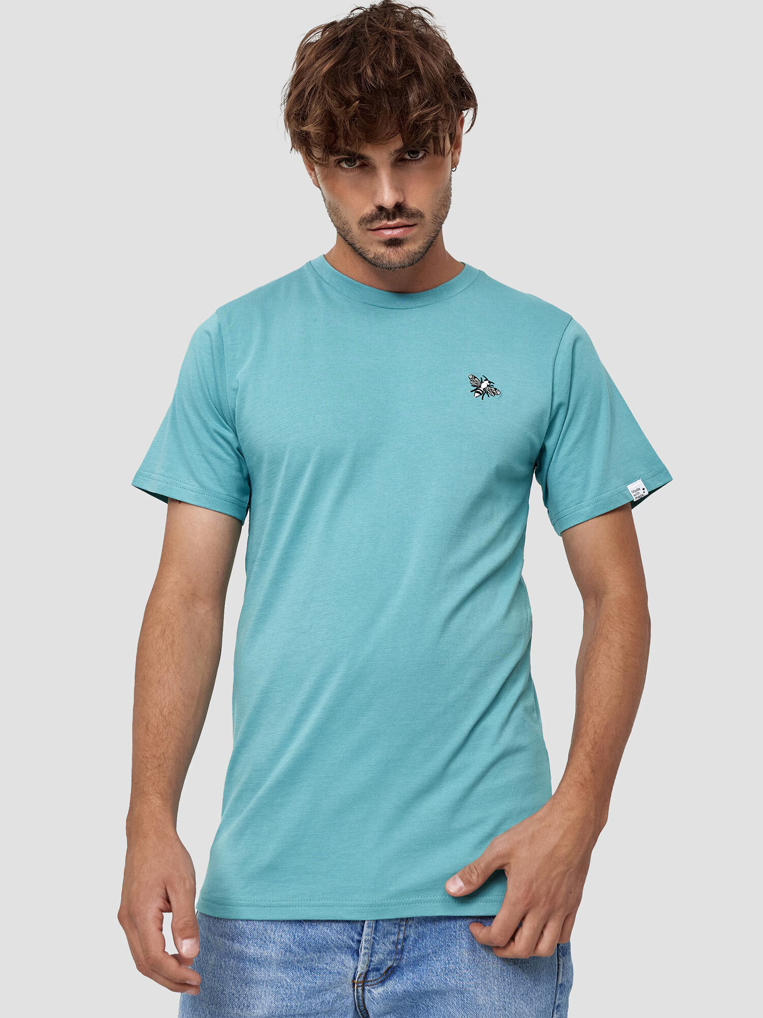 Mikon Tricou 'Fliege' albastru aqua - Pled.ro