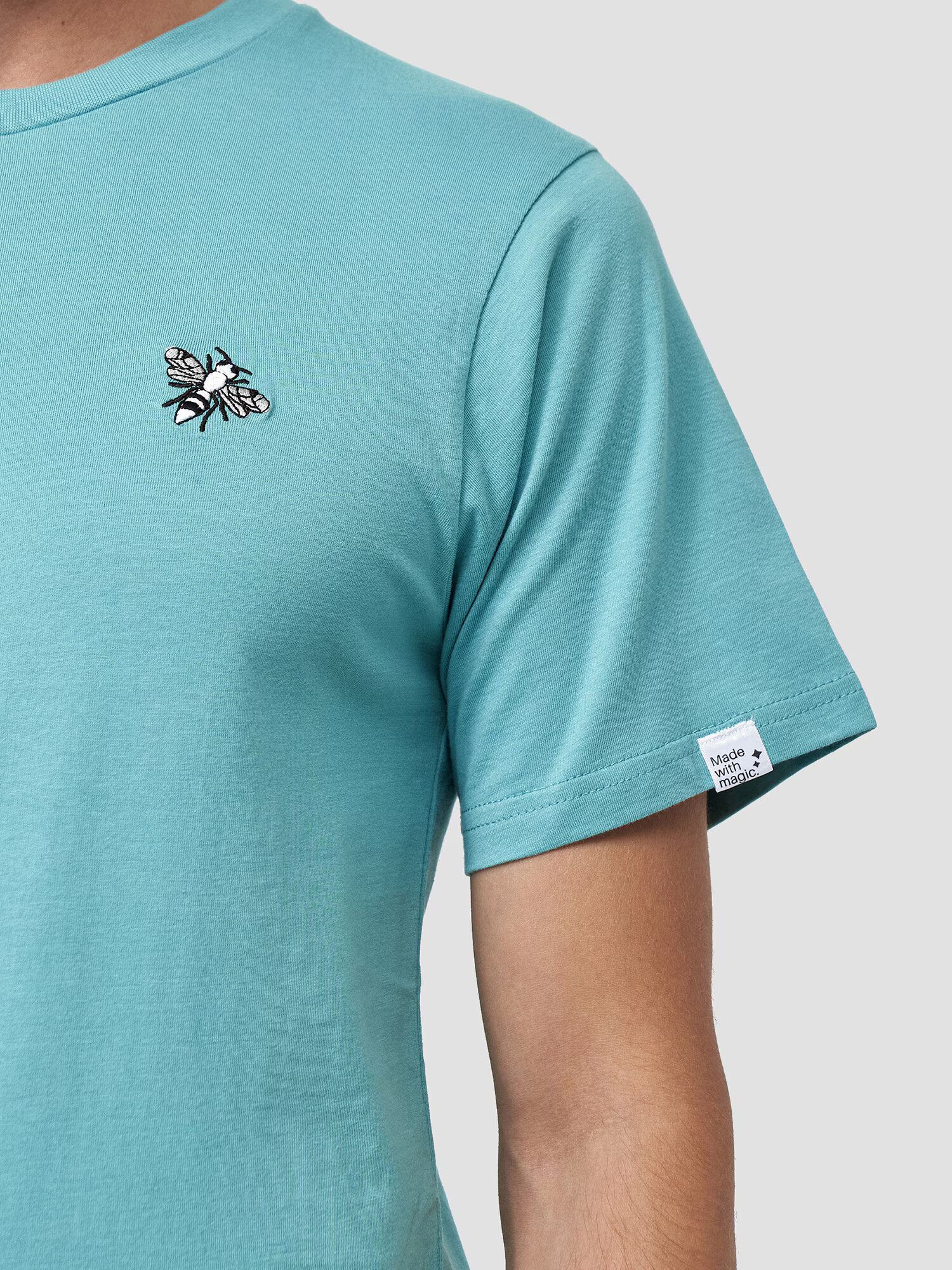 Mikon Tricou 'Fliege' albastru aqua - Pled.ro