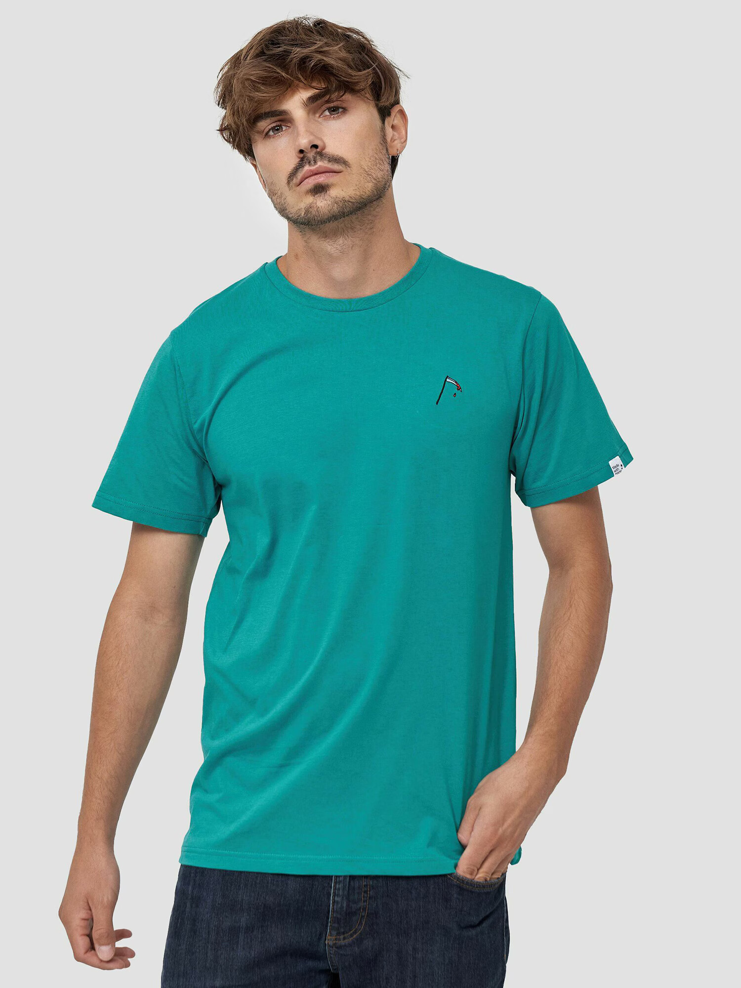 Mikon Tricou 'Sense' cyan - Pled.ro