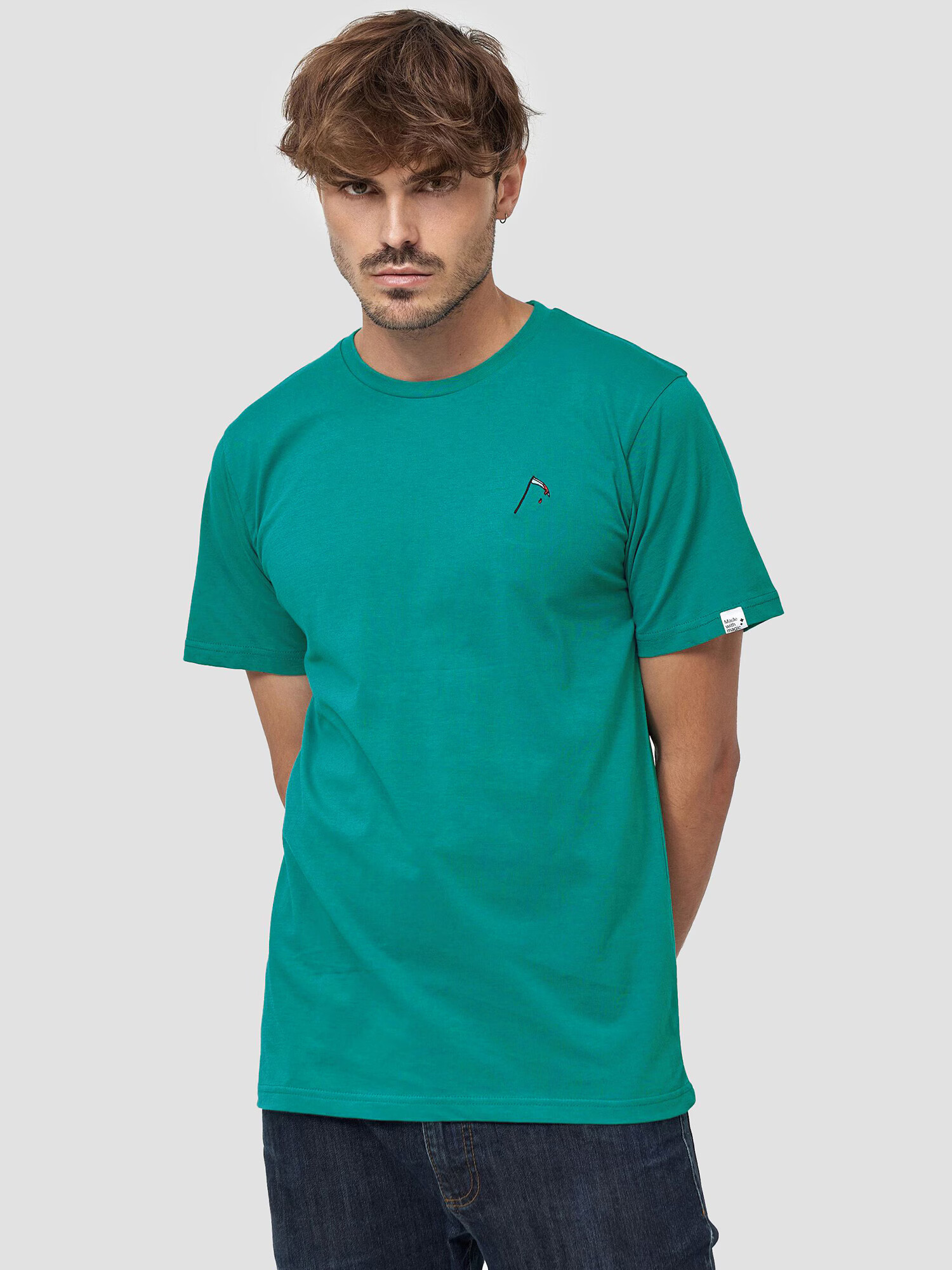 Mikon Tricou 'Sense' cyan - Pled.ro