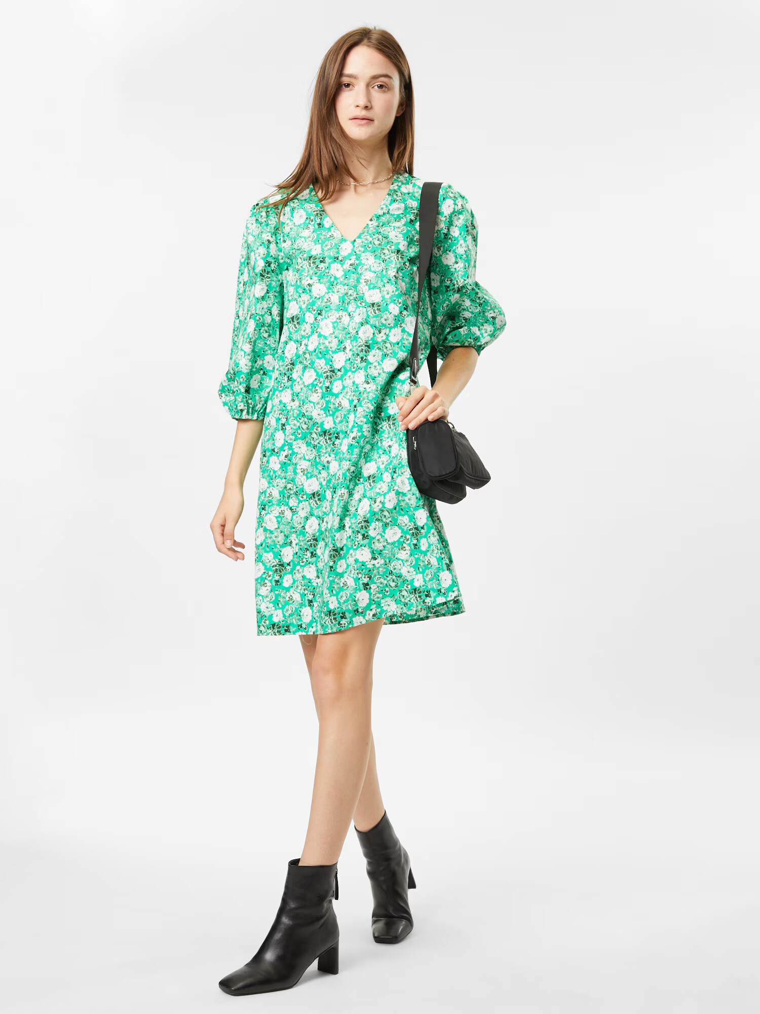 minimum Rochie 'FELANI' verde jad / verde închis / alb - Pled.ro