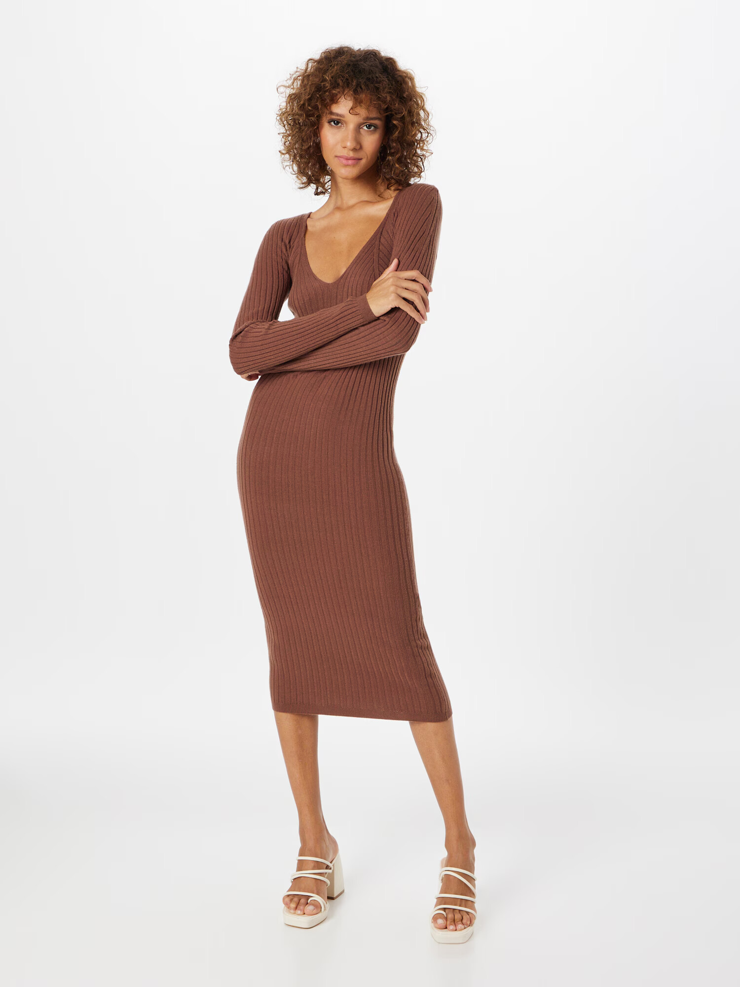 minimum Rochie tricotat 'STASSY' maro - Pled.ro