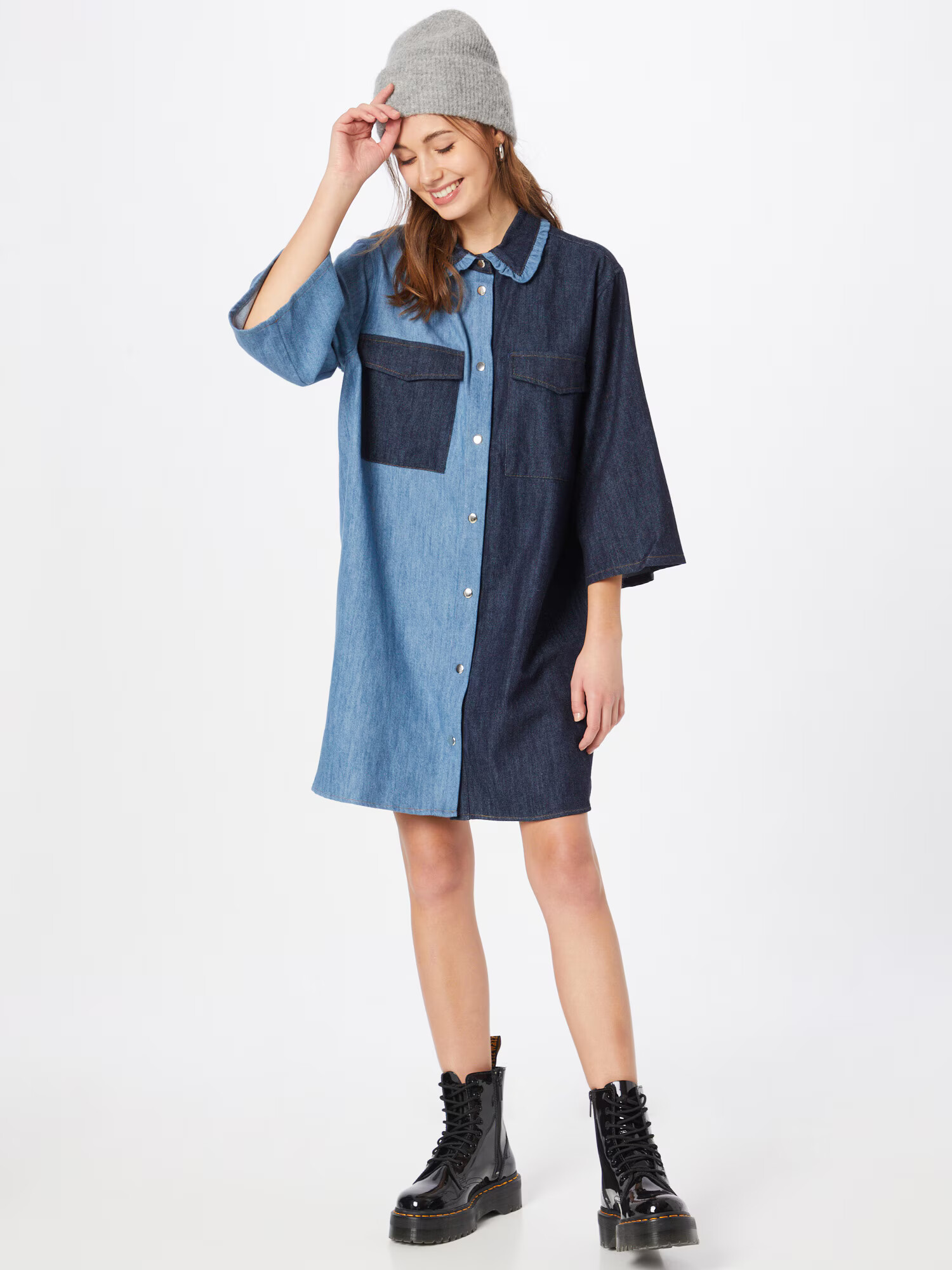 minimum Rochie 'TWIST' albastru noapte / albastru denim - Pled.ro